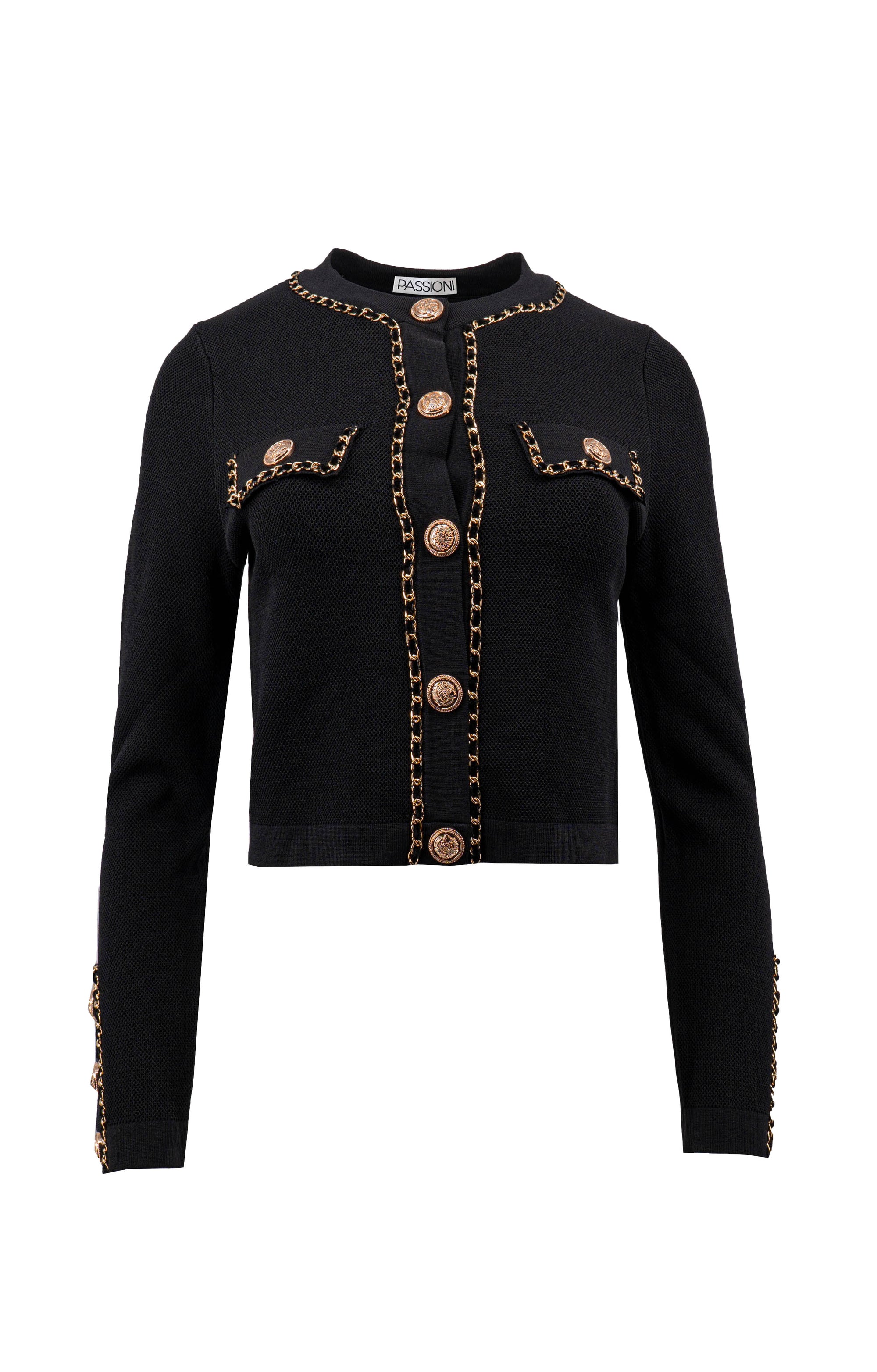 Cardigan mit Kettendetails