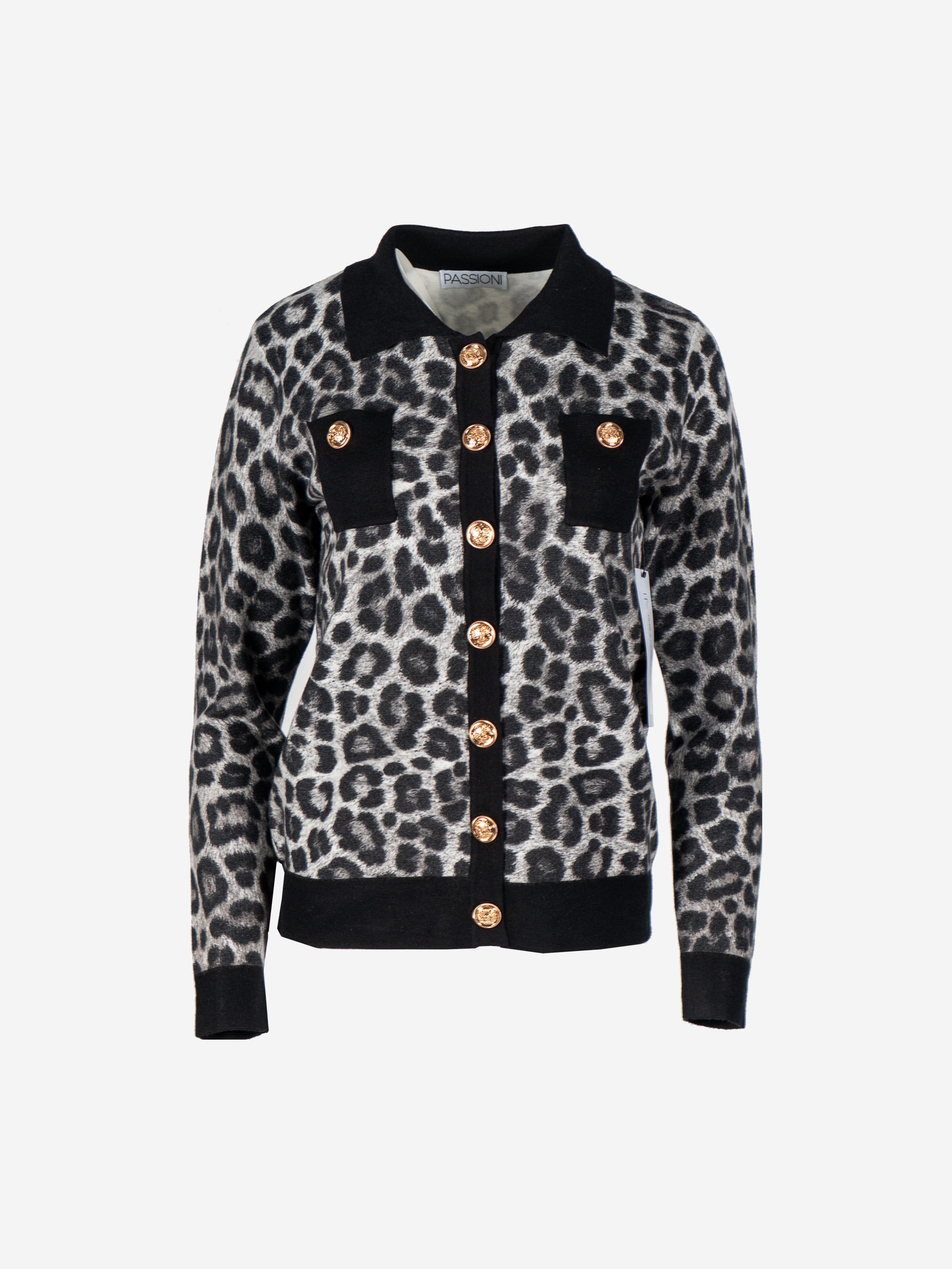 Cardigan Jacke im Animalprint