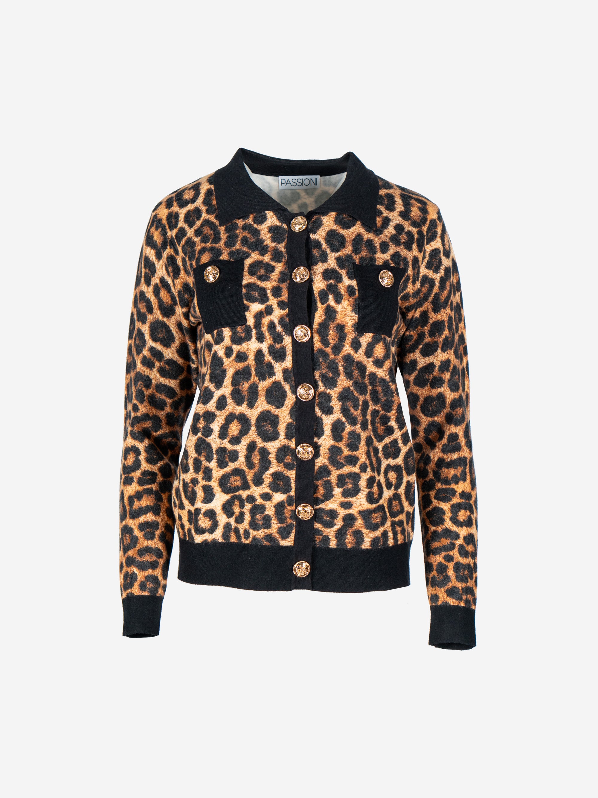 Cardigan Jacke im Animalprint