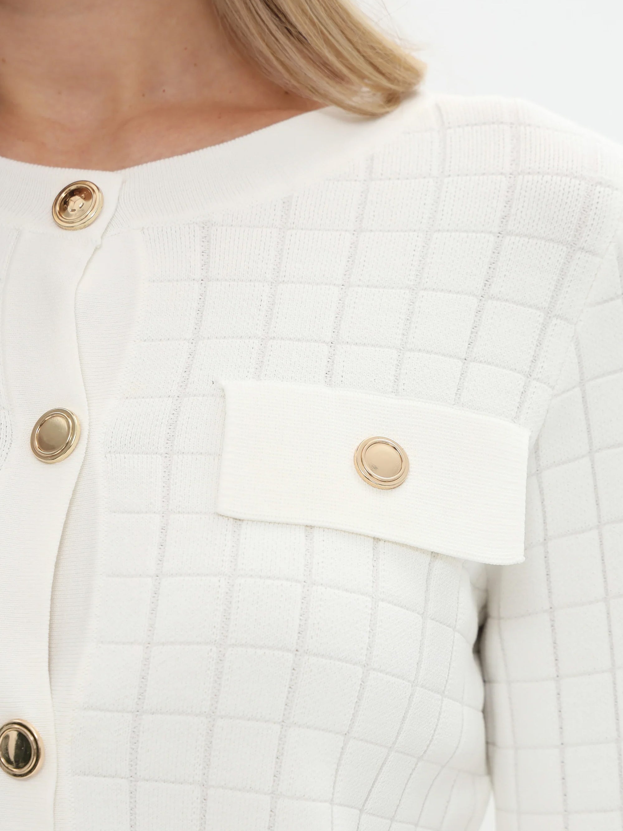 Cardigan mit aufgesetzten Taschen