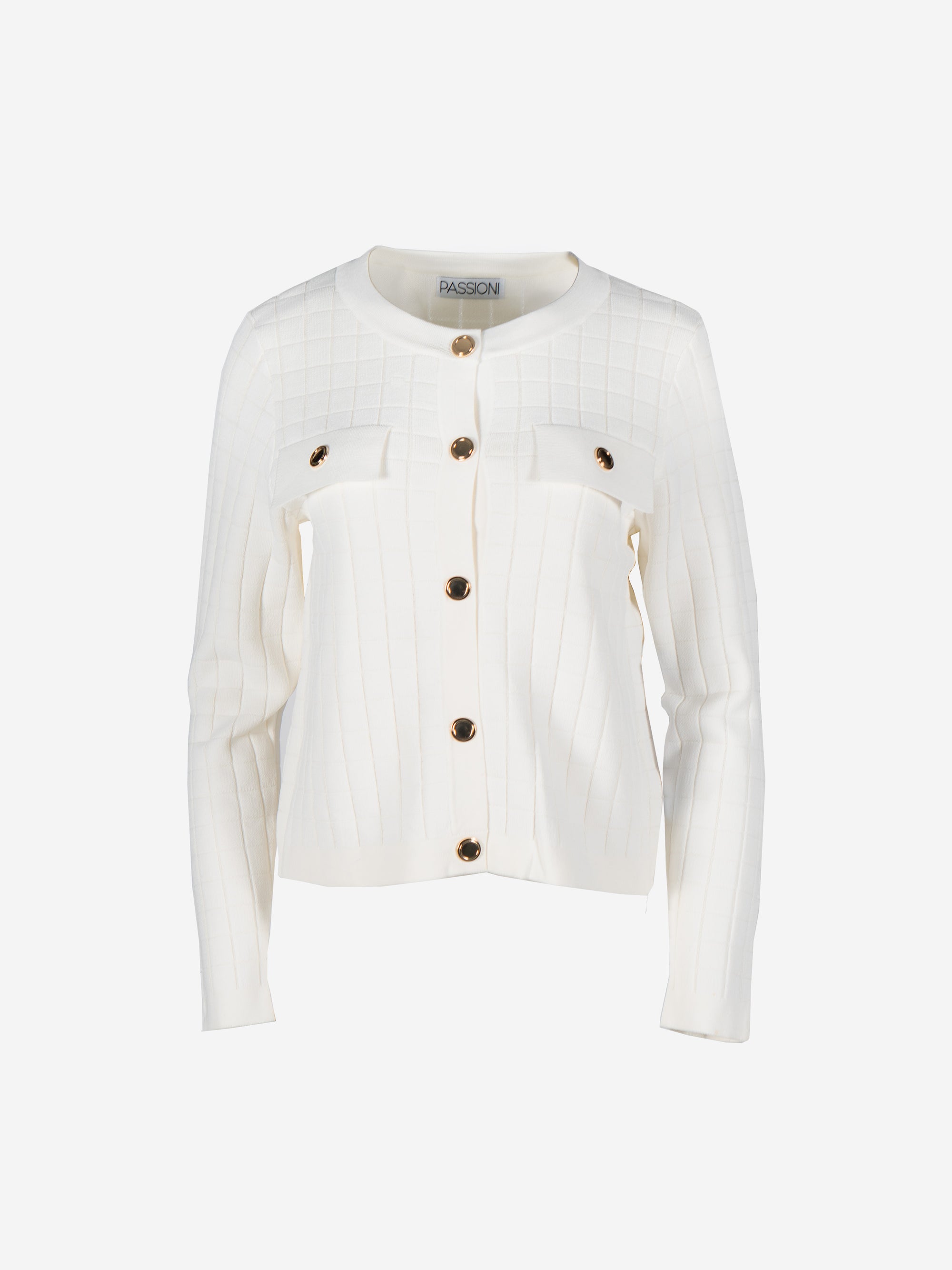 Cardigan mit aufgesetzten Taschen