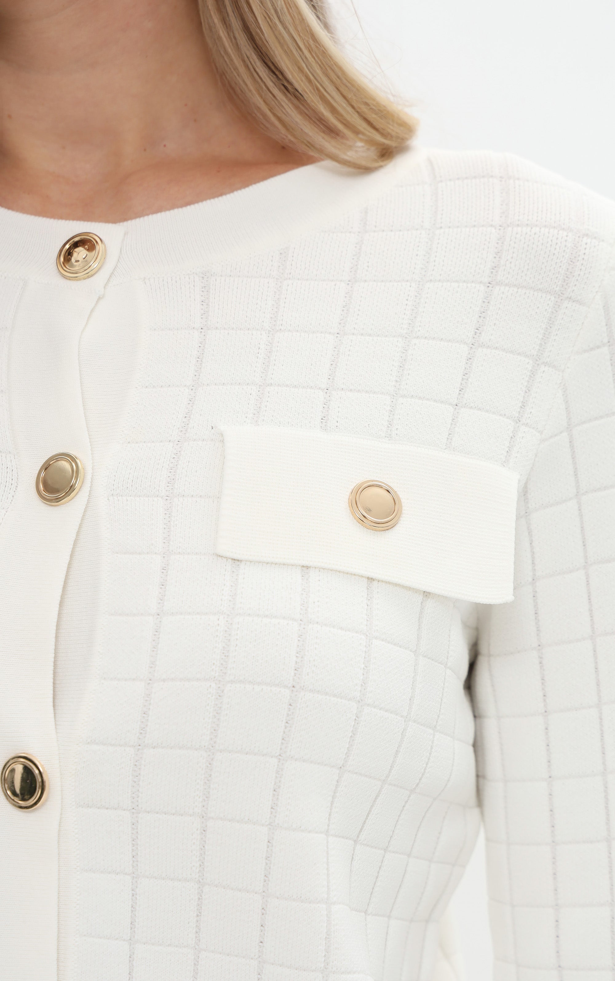 Cardigan mit aufgesetzten Taschen