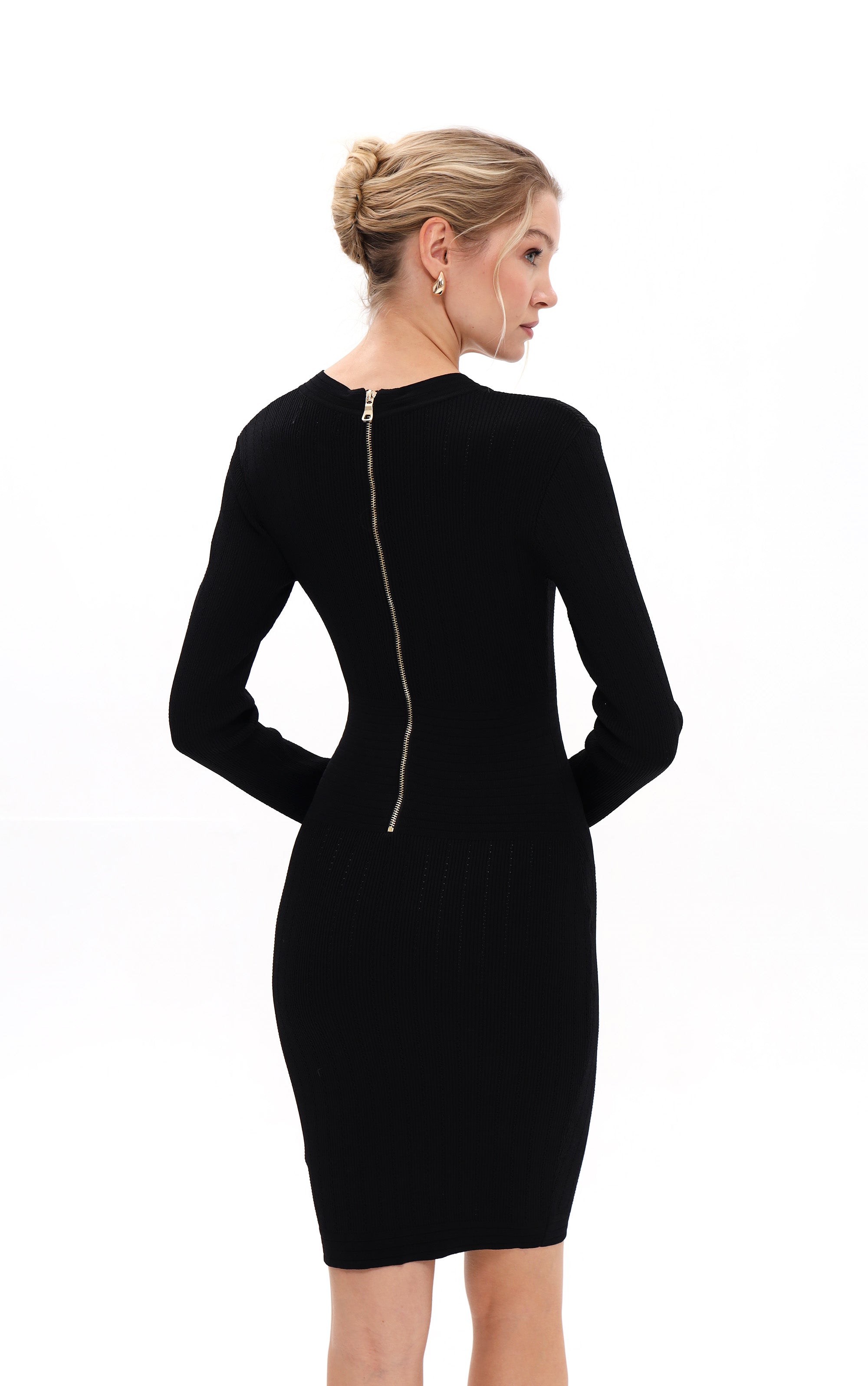 Midikleid mit Knöpfen