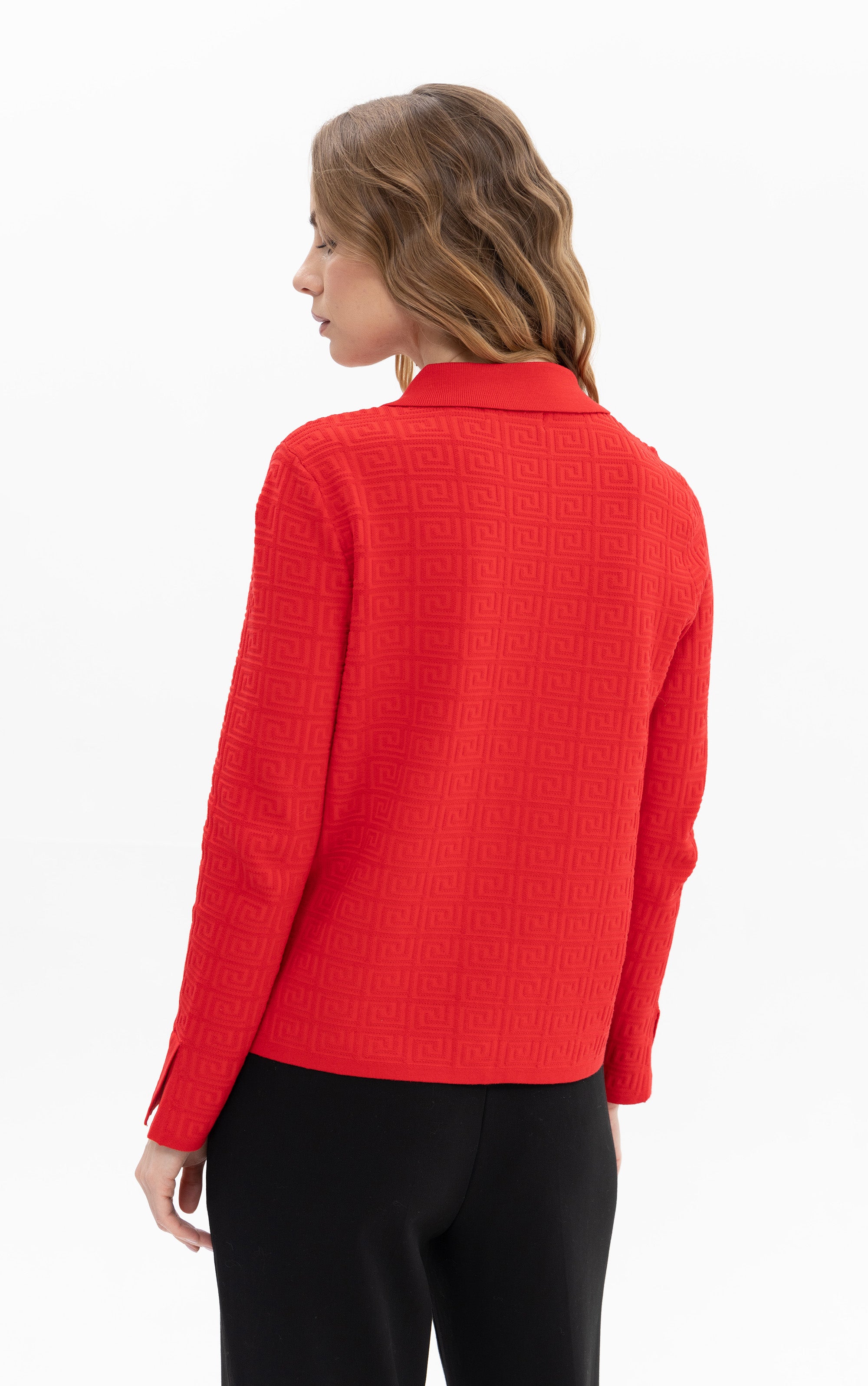 Cardigan mit Strukturmuster