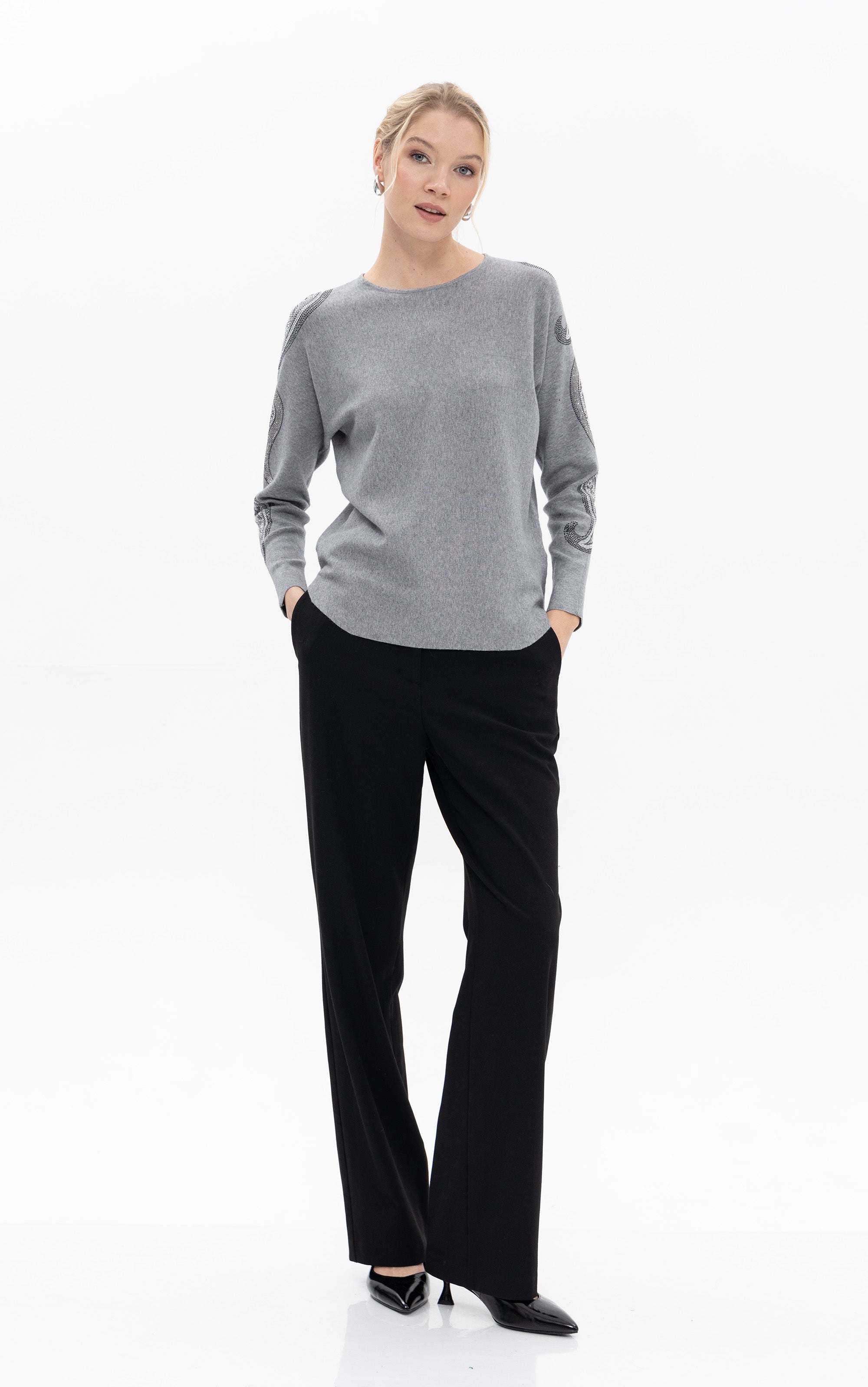 Pullover mit Paisley-Design