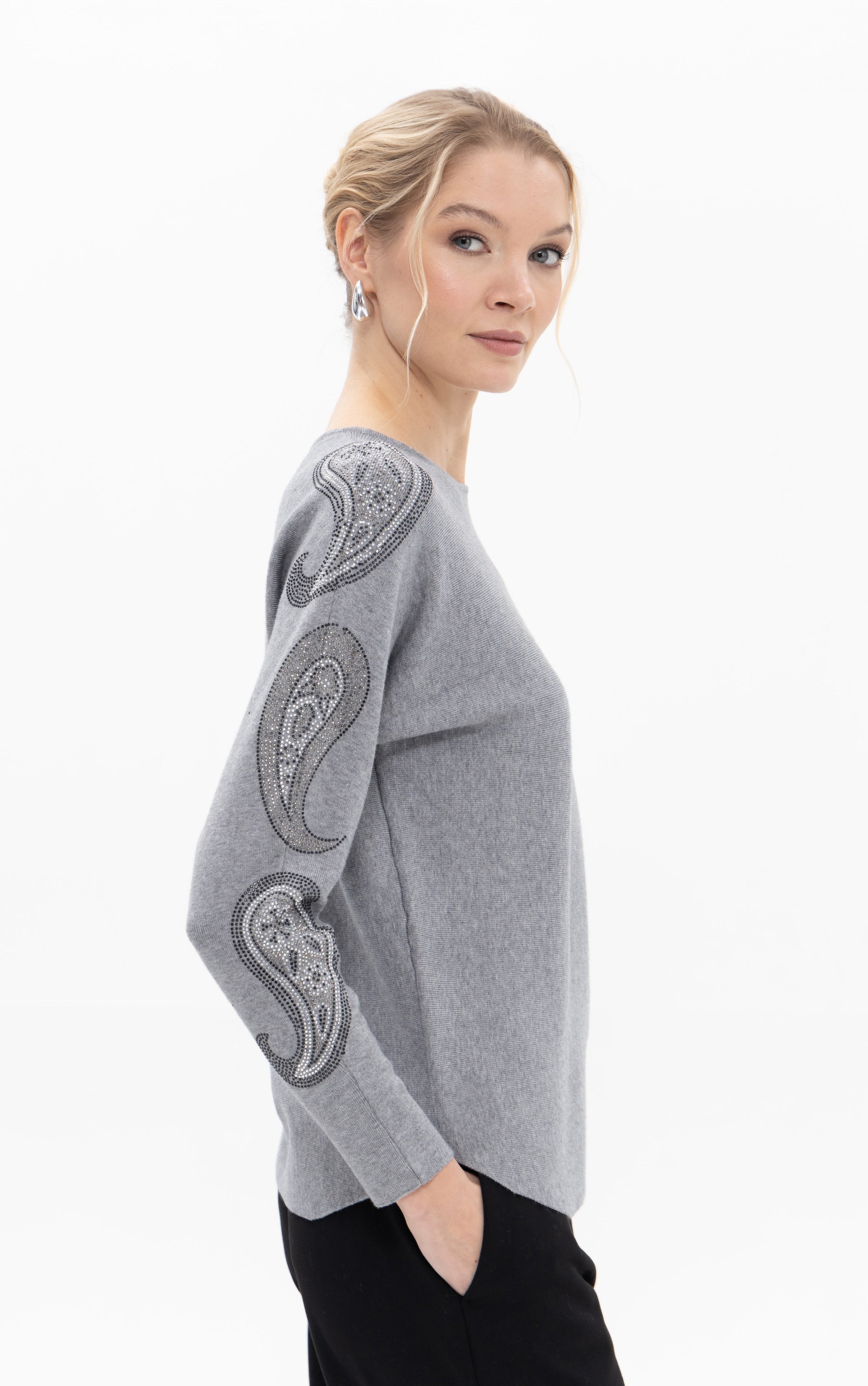 Pullover mit Paisley-Design