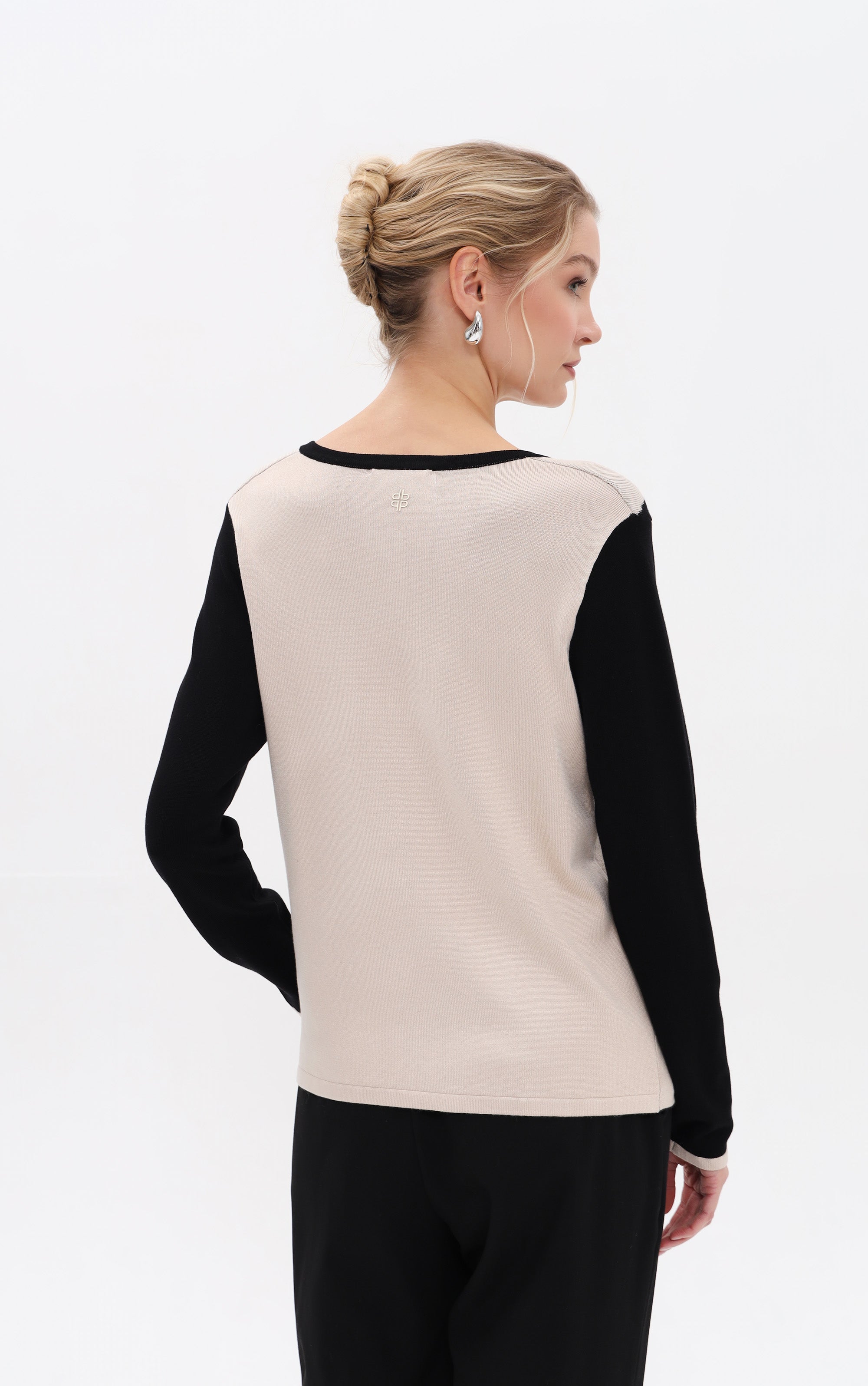 Strickpullover mit Animalprint-Mix