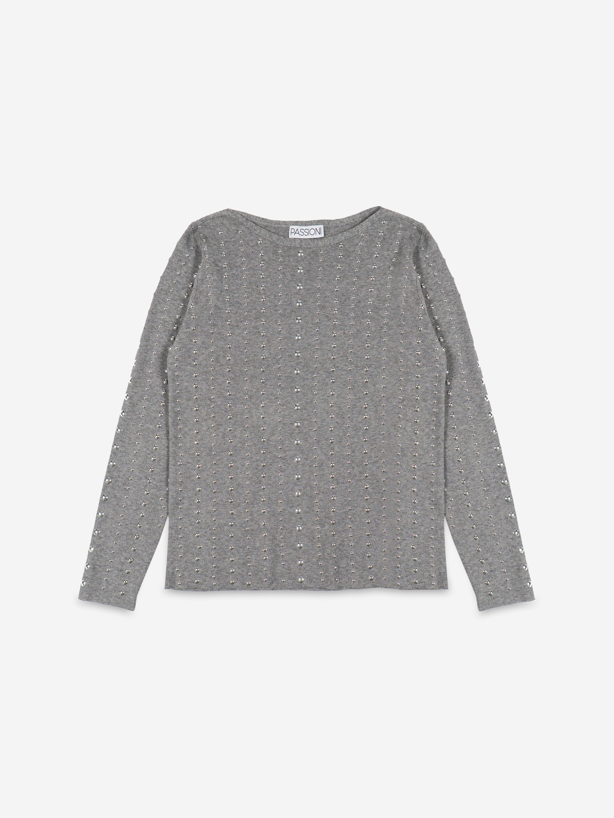 Strickpullover mit Nieten