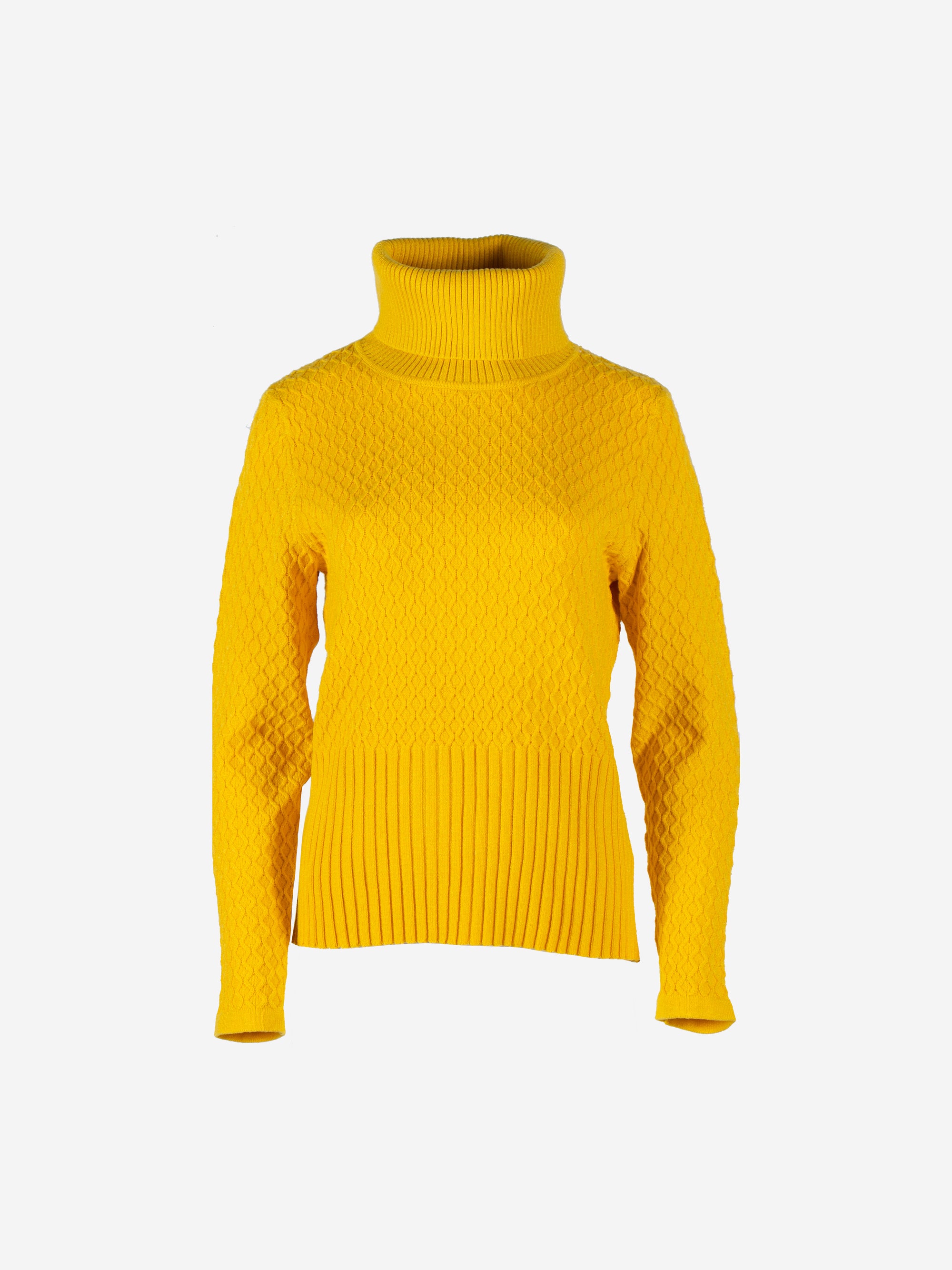 Rollkragenpullover mit Strukturmuster
