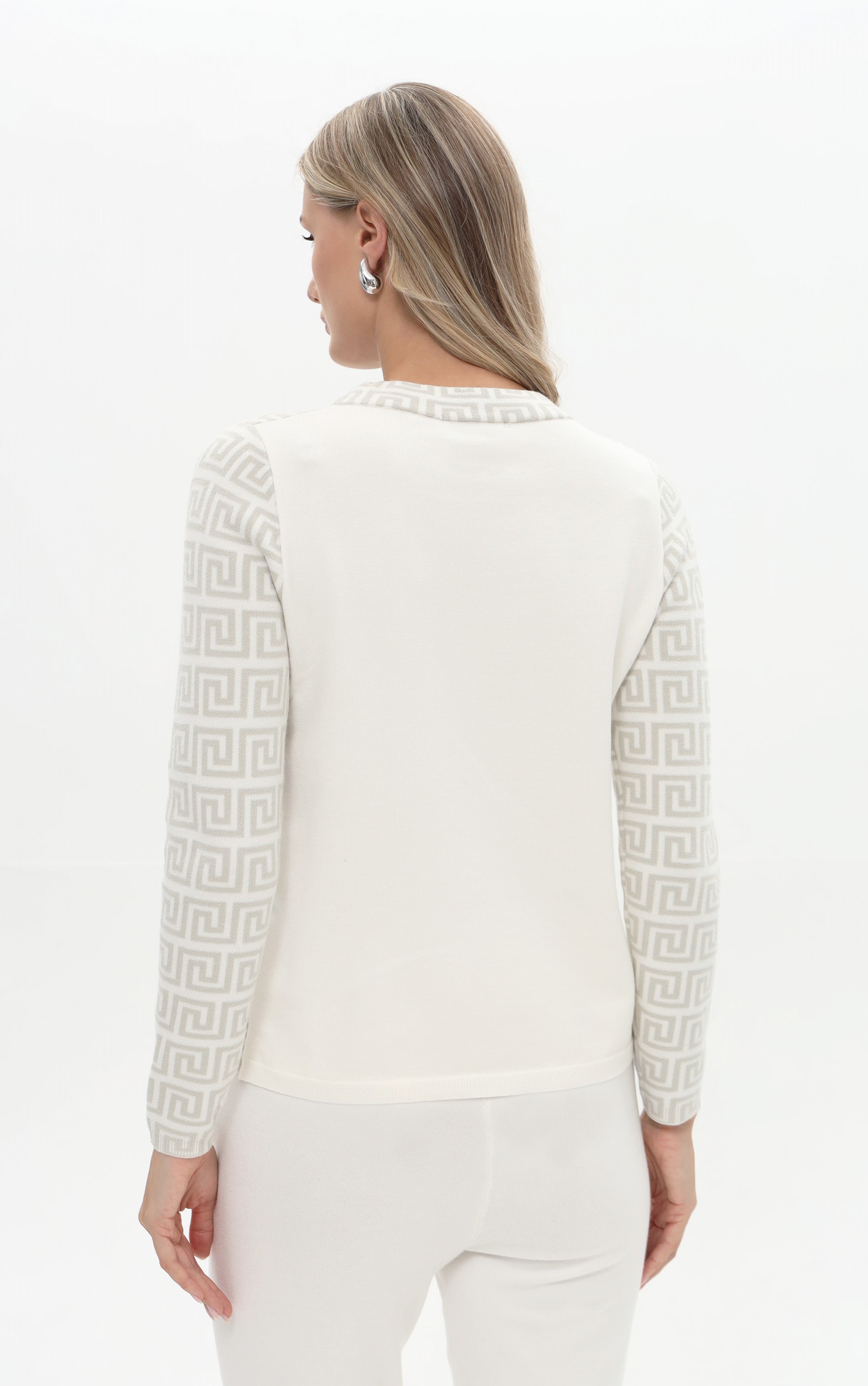 Pullover mit geometrischem Muster