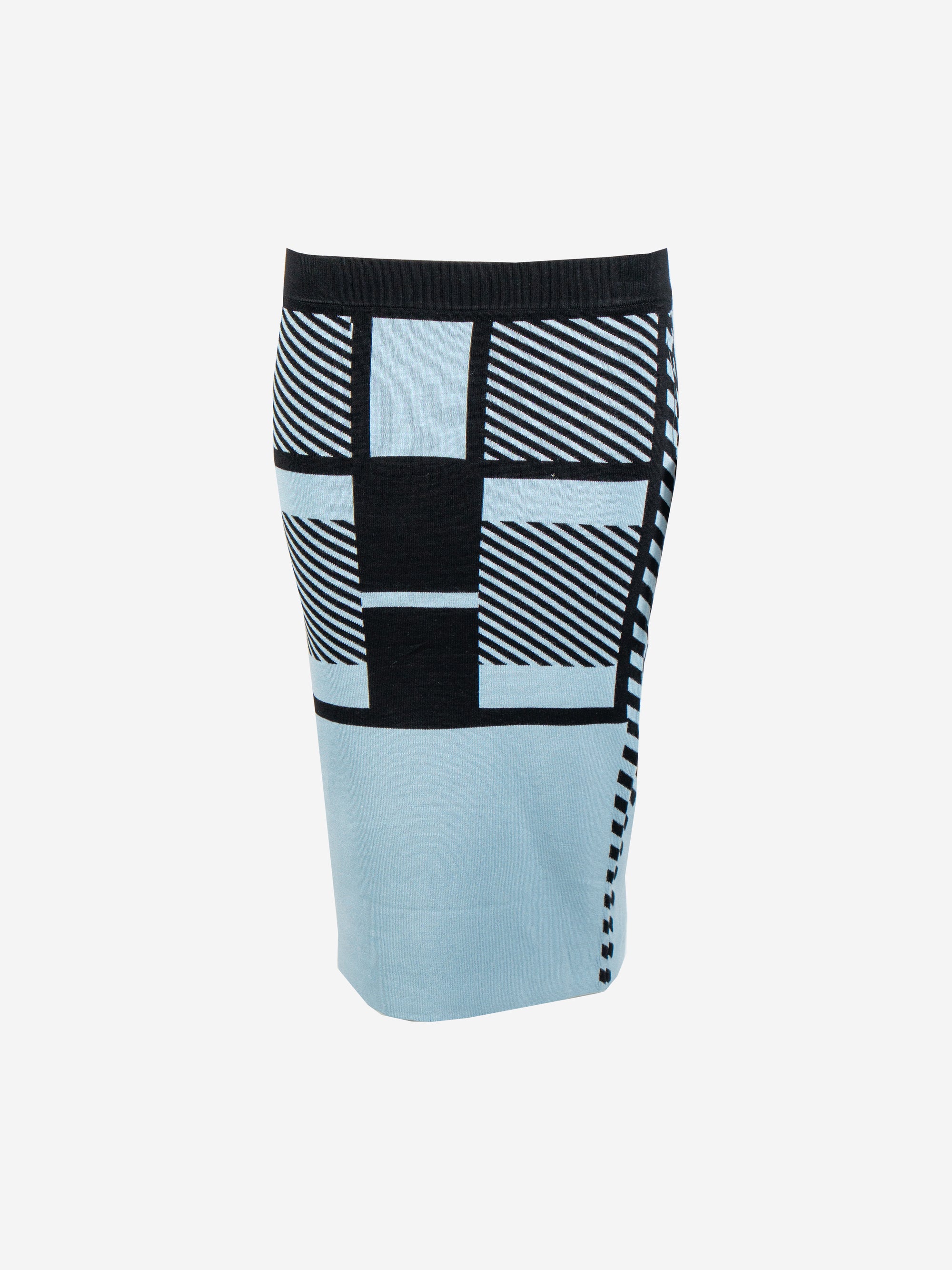 Midirock mit Colour-blocking