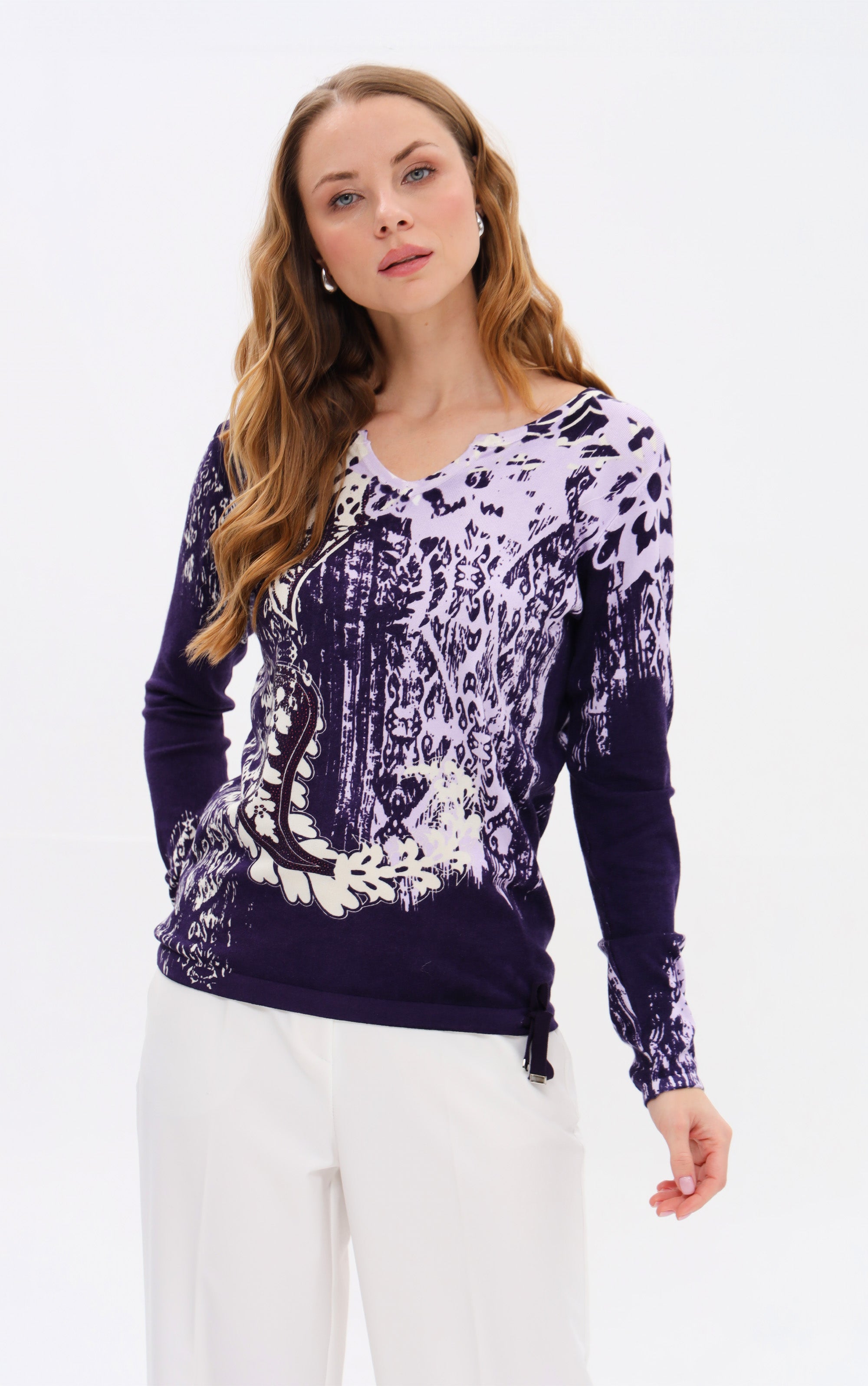 Pullover im Paisley Mustermix