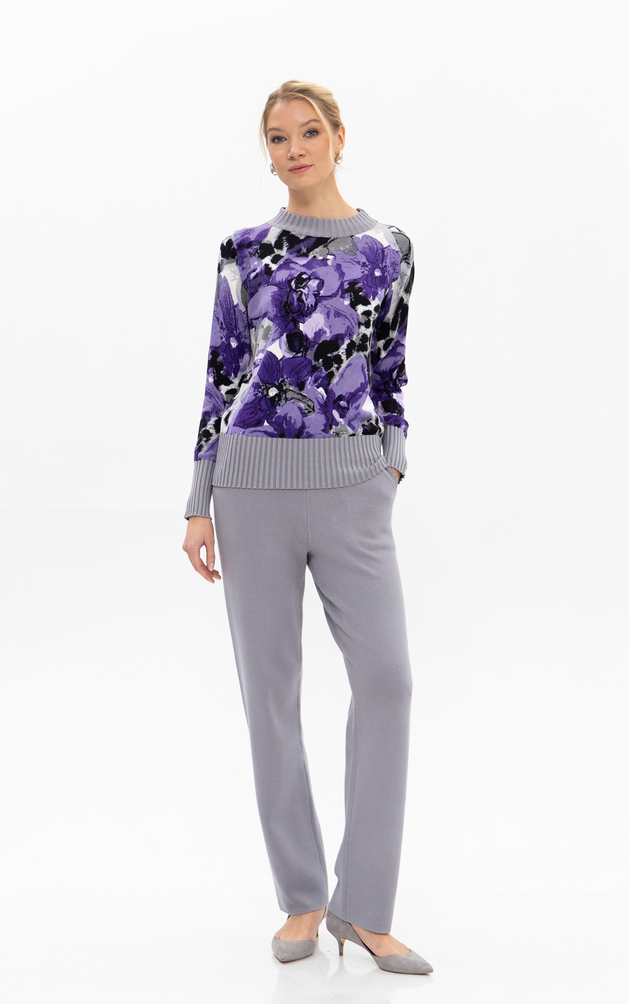 Pullover mit Blumenmotiv
