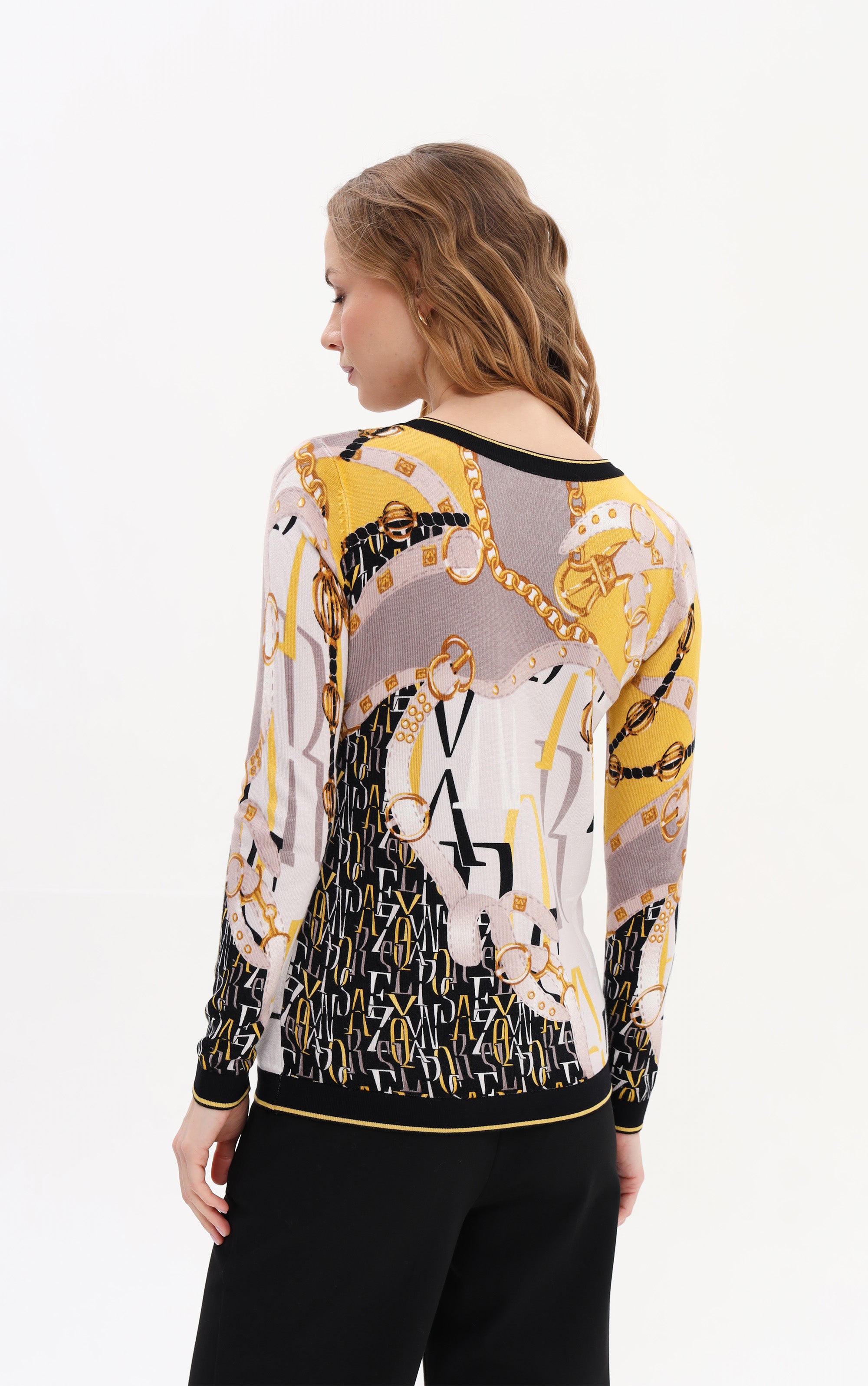 Pullover aus Strick im Mustermix