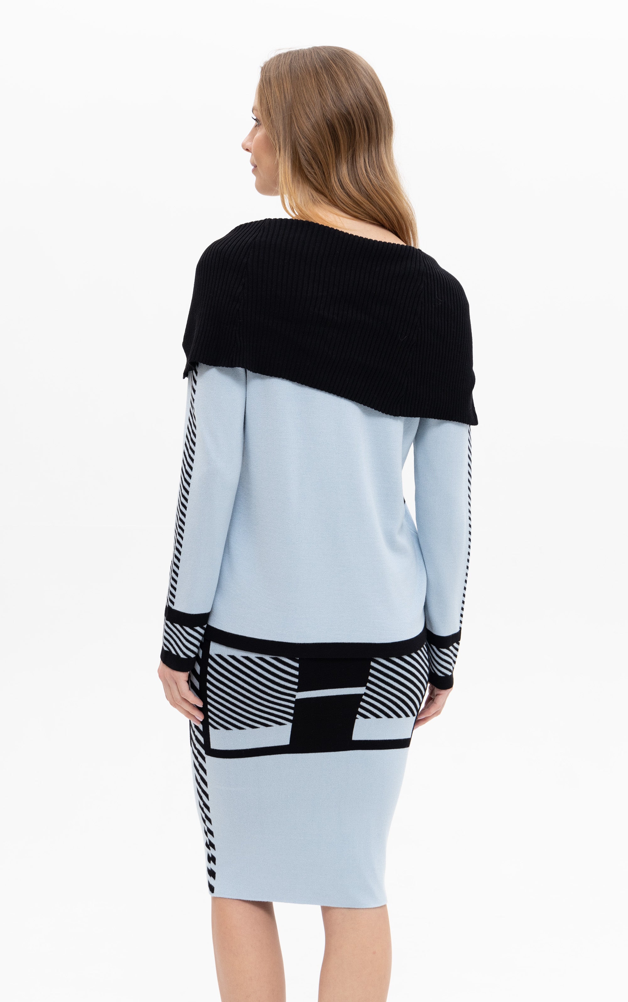 Cardigan im Colourblock-Print