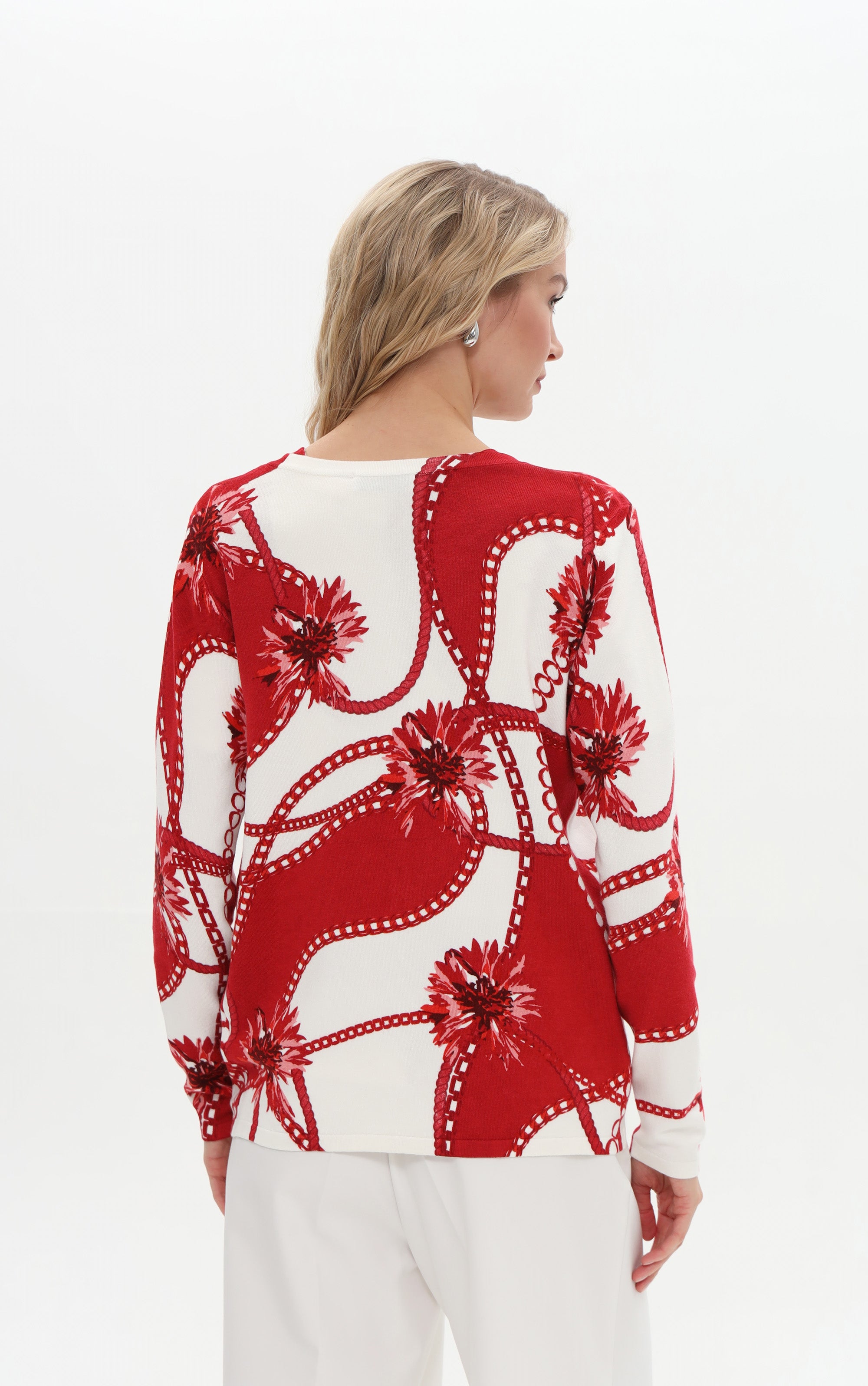 Twinset mit Ornamenten-Muster