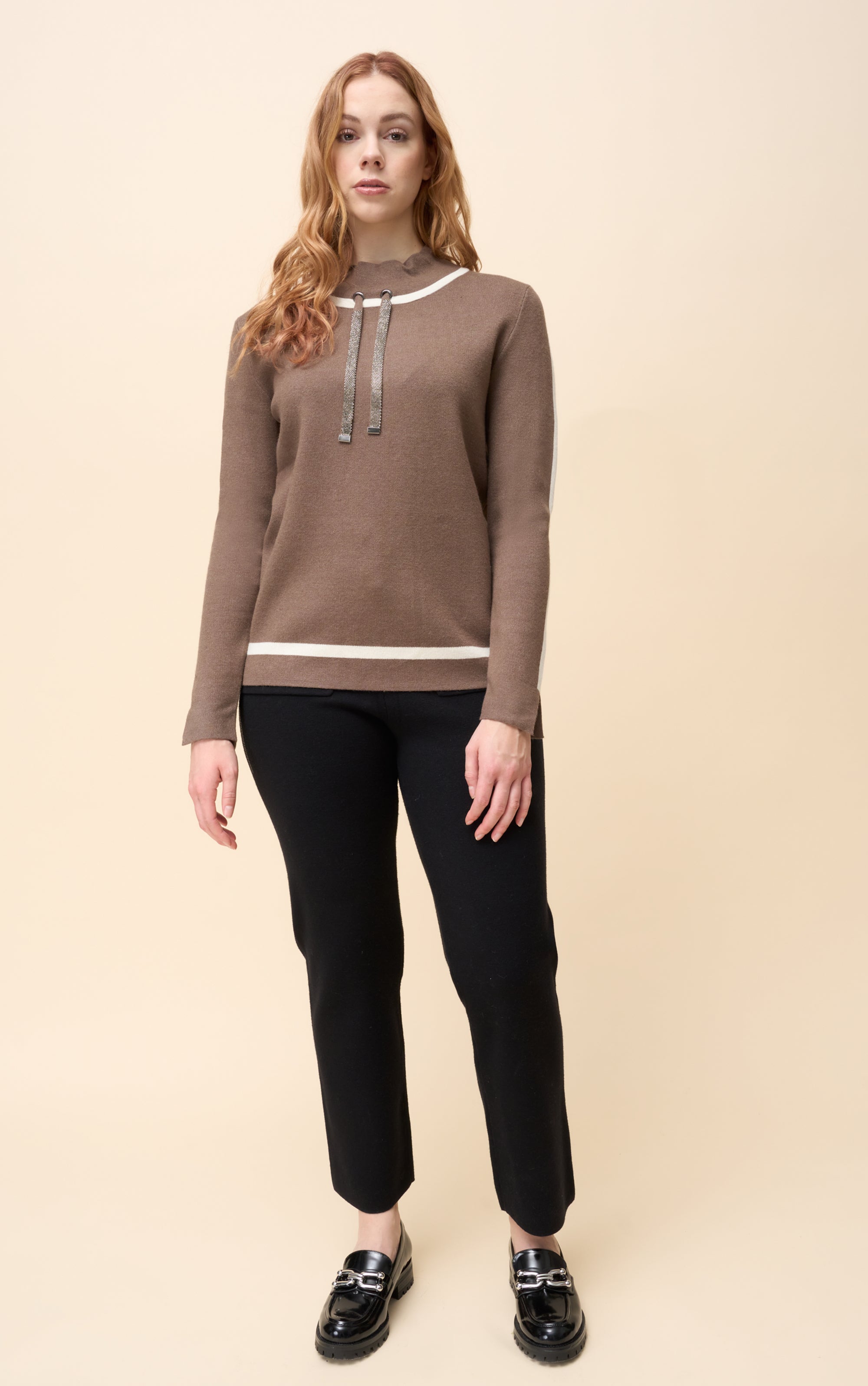 Sweatshirt mit glitzernden Zugglaschen