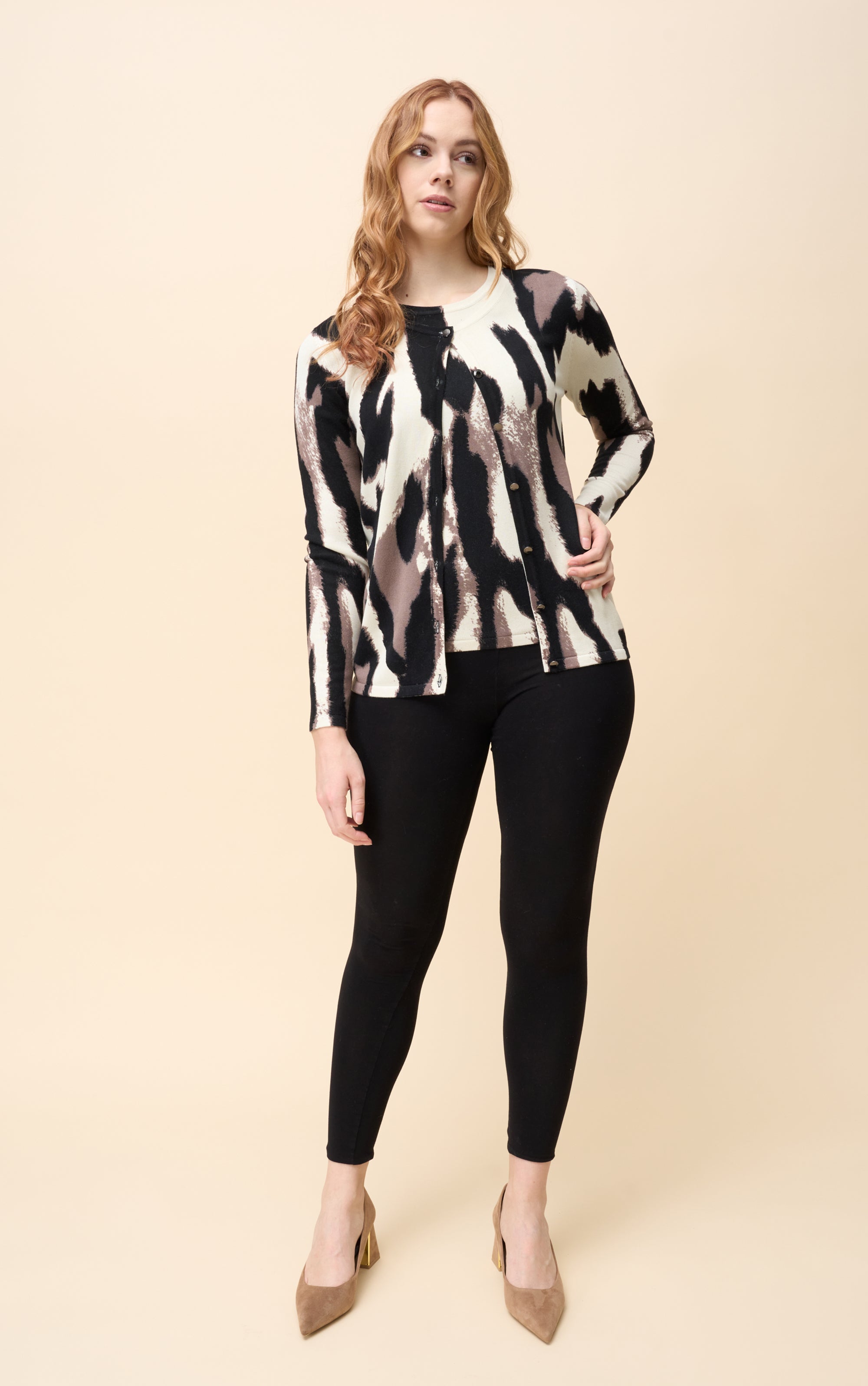 Twinset im abstrakten Animalprint