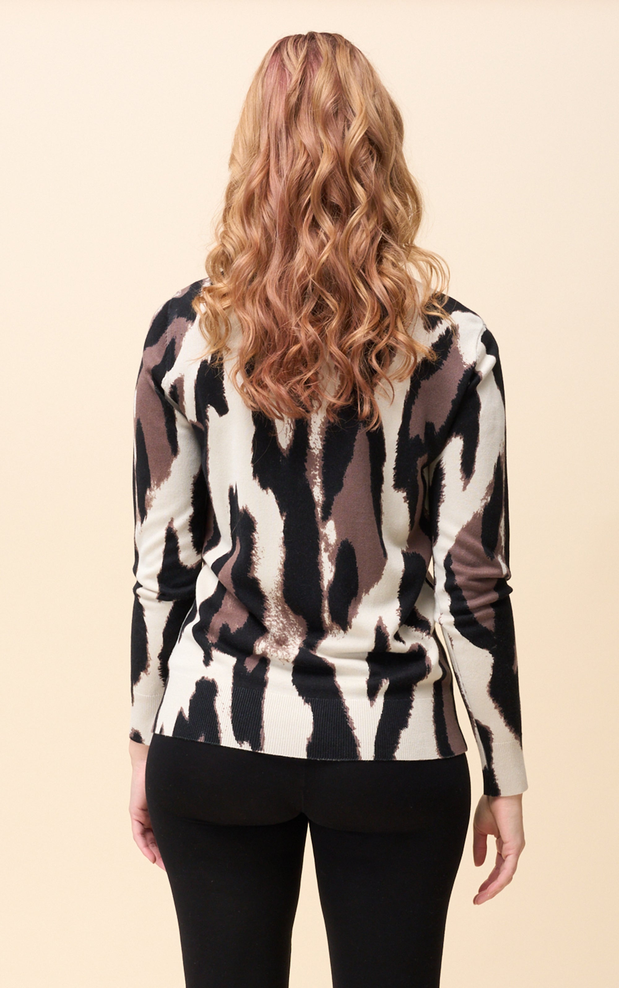 Twinset im abstrakten Animalprint