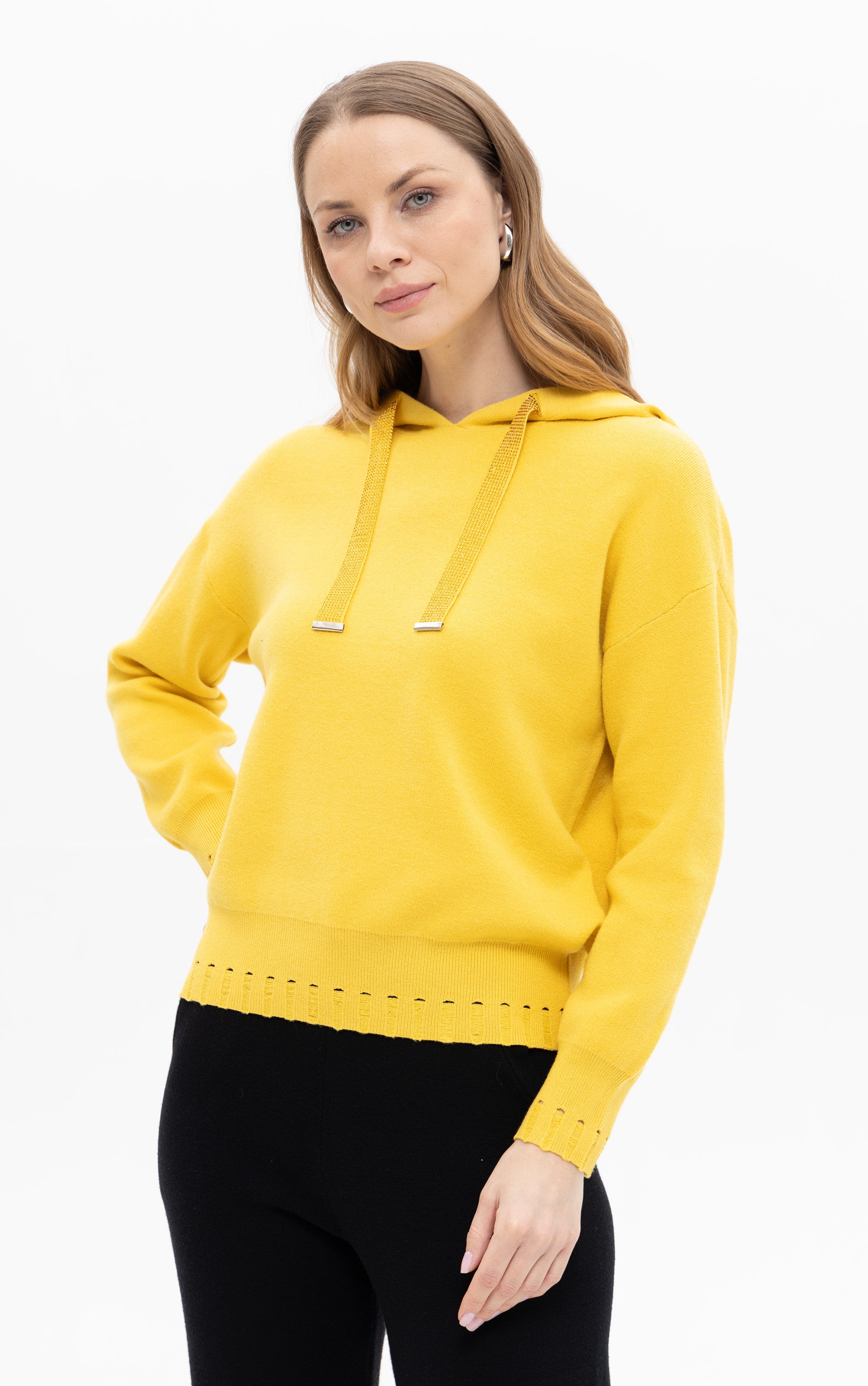 Kapuzenpullover aus Strick