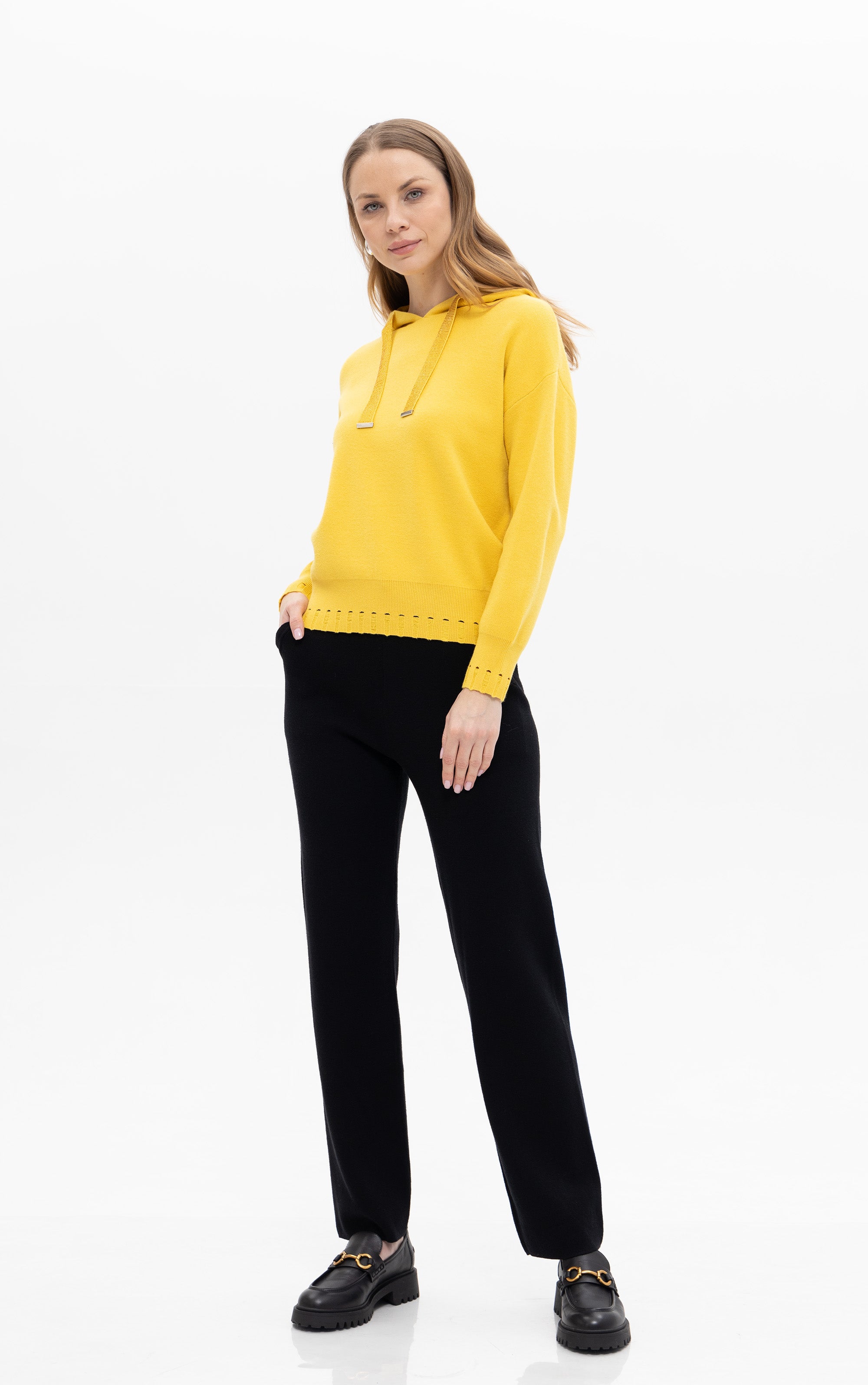 Kapuzenpullover aus Strick