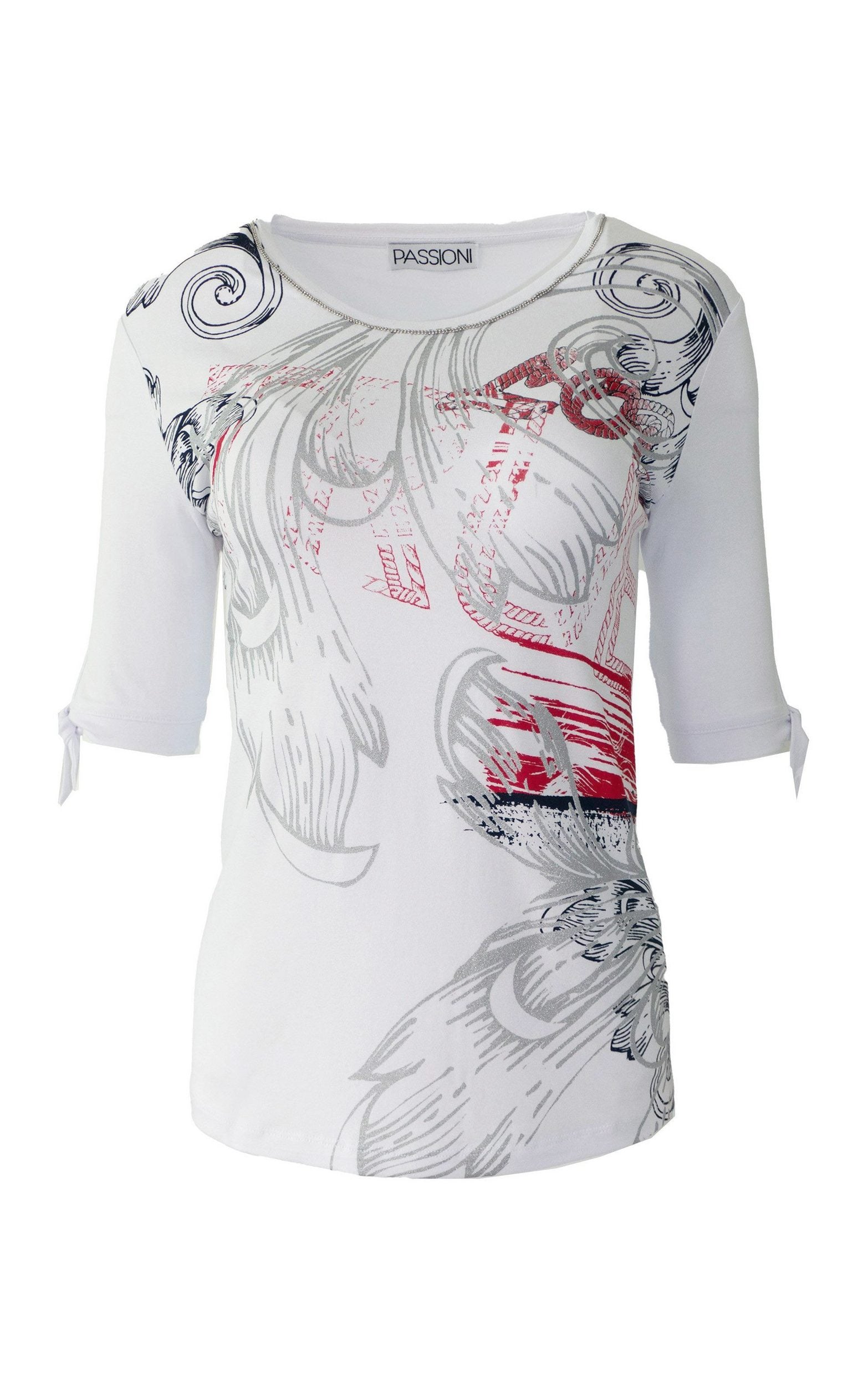T-Shirt mit Glitzerdetails