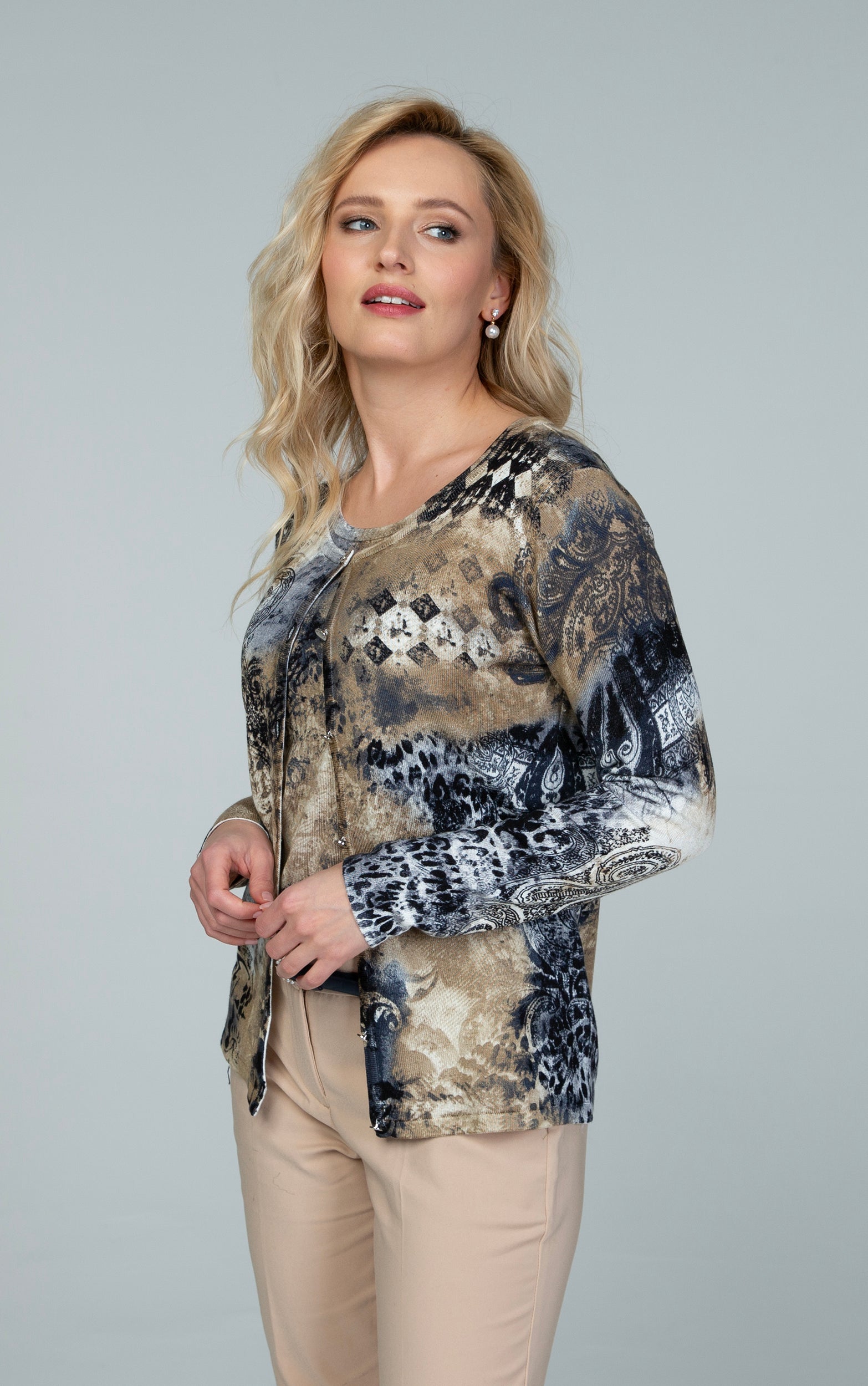 Twinset mit Paisley Patch Print