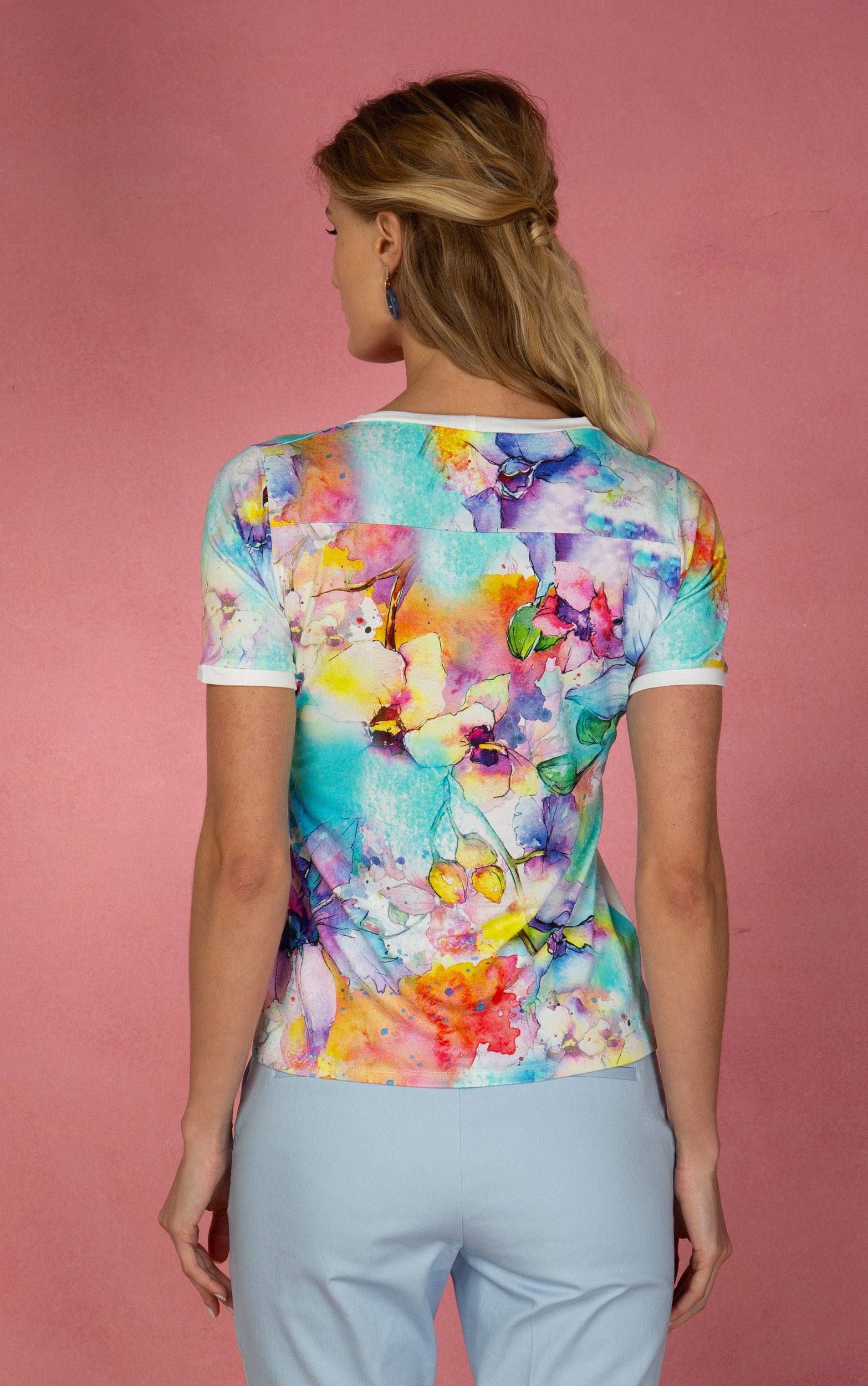 T-Shirt mit Blumenprint