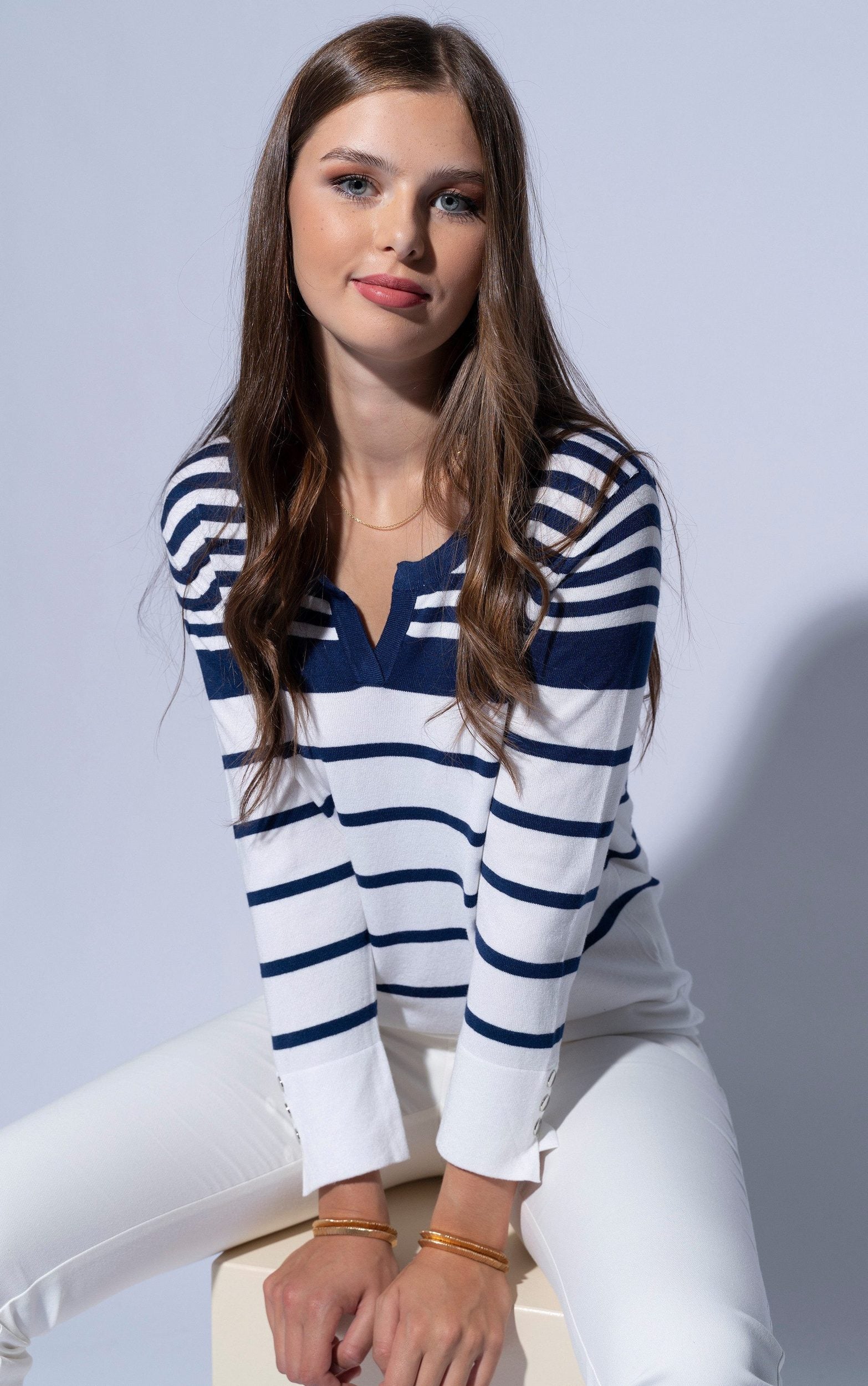 Pullover mit Streifenmuster