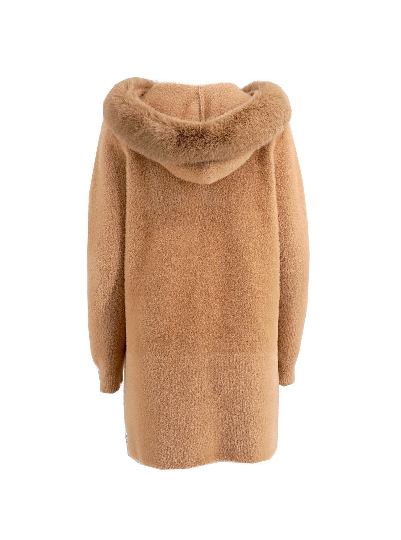 Winterjacke mit weicher Webpelz-Kapuze