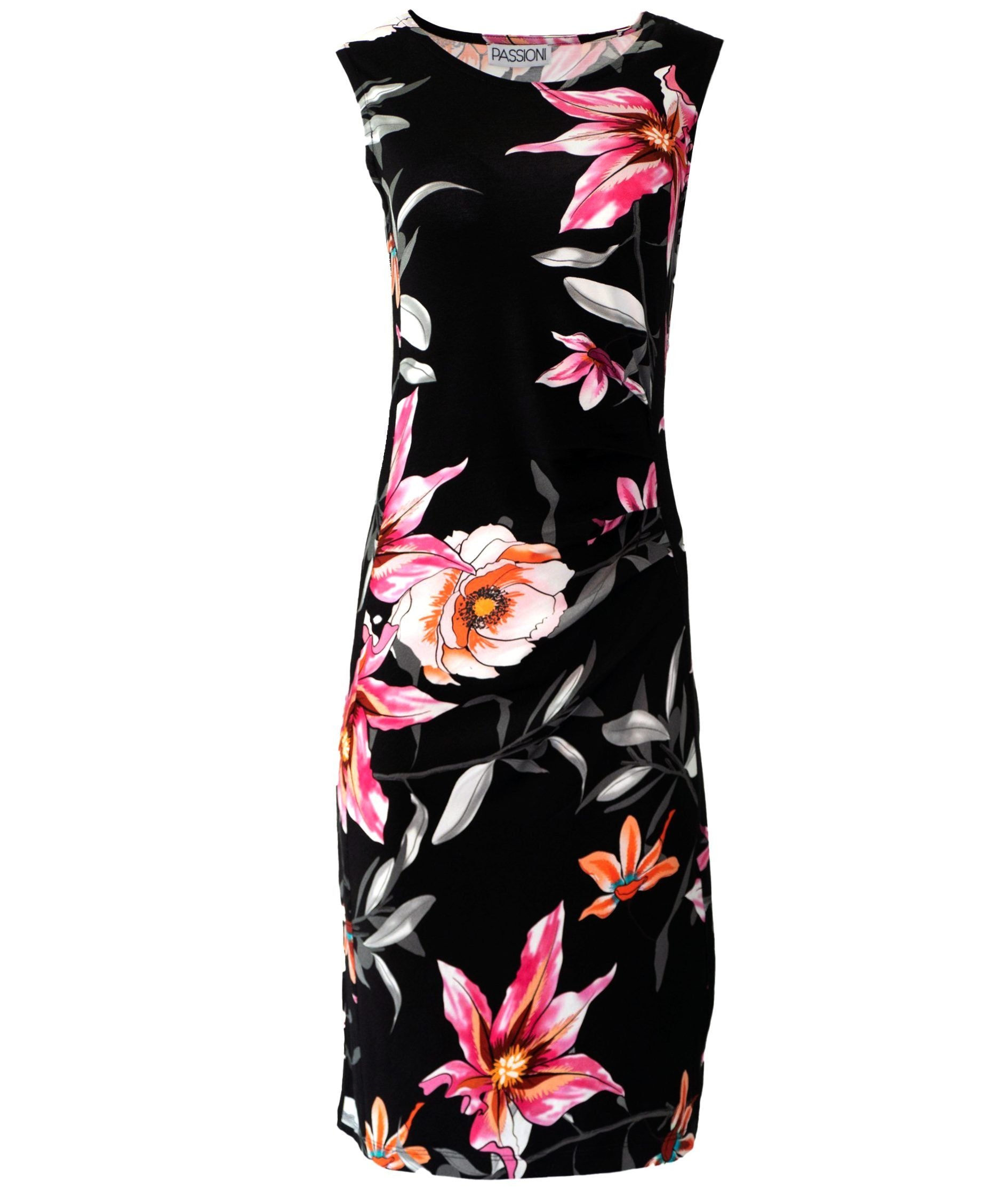 Midi Kleid mit Blumenprint