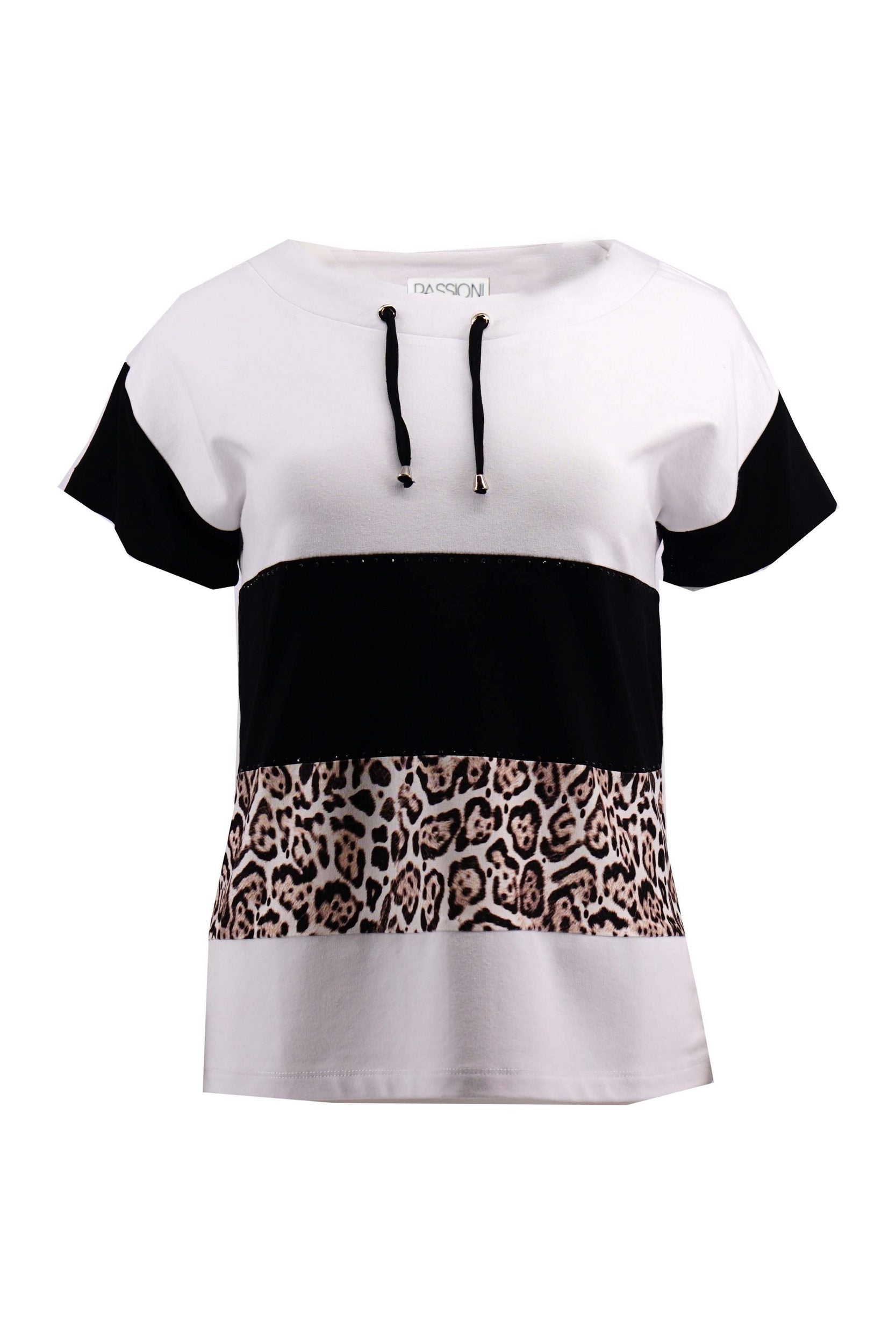 T-Shirt mit Leopardenmuster