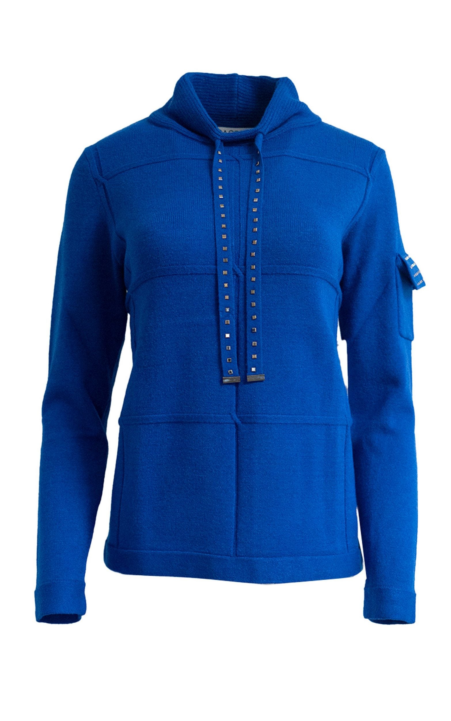 Sweatshirt mir Taschendetails und Strasssteinen