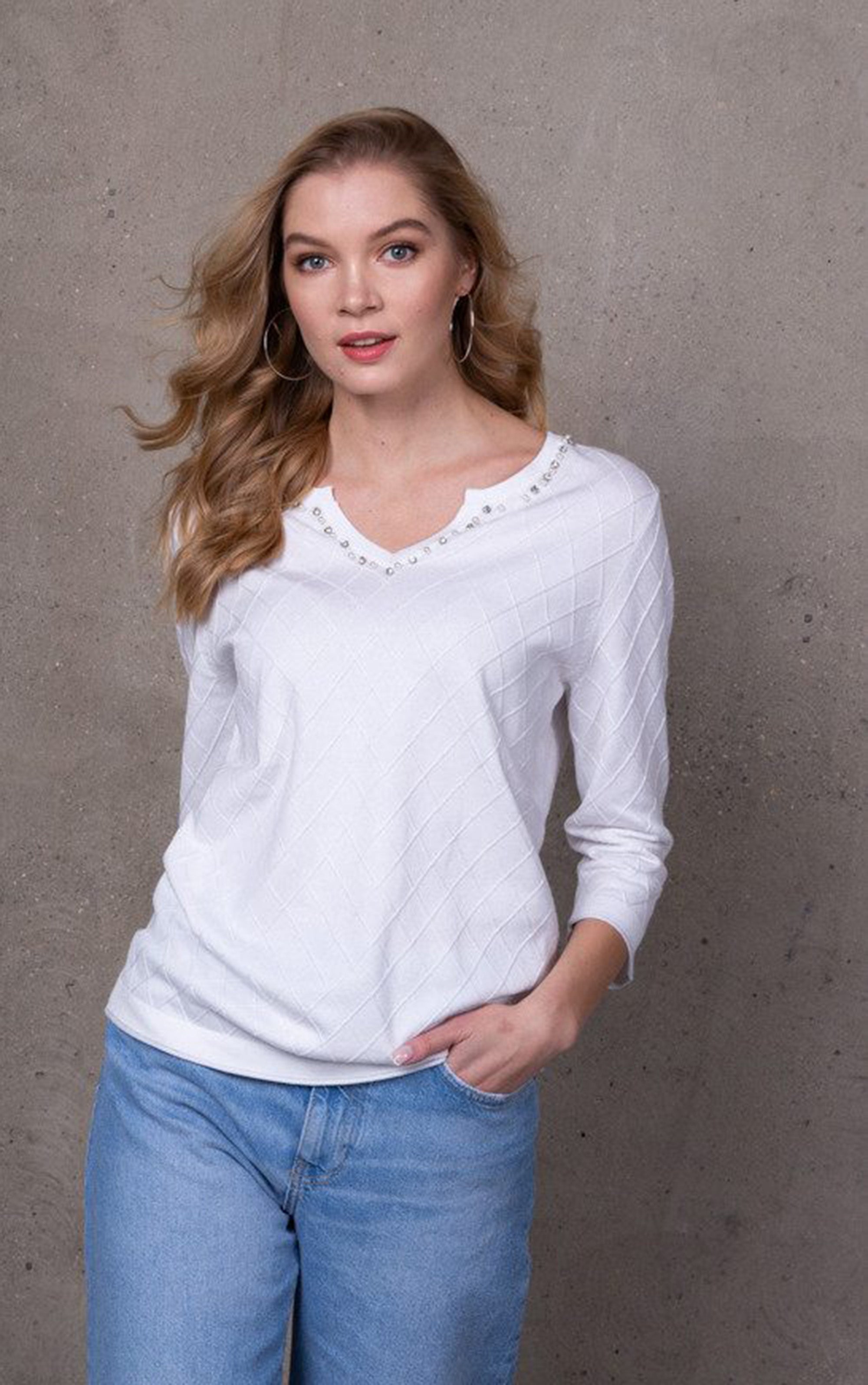Pullover mit Rautenmuster