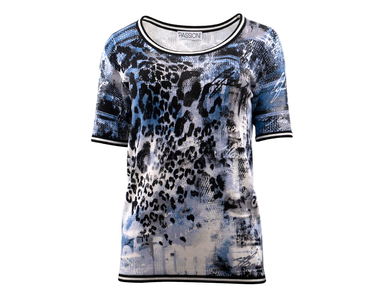 Twinset mit modischem Leopardenmuster