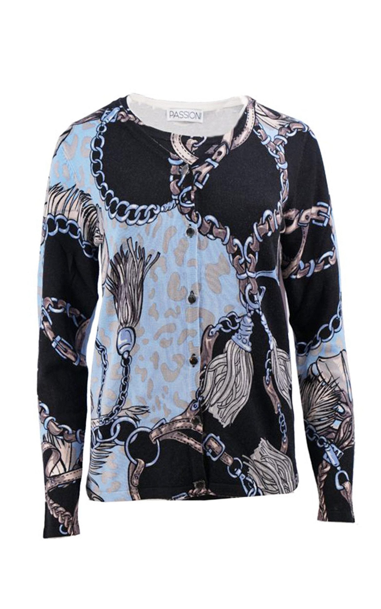 Twinset mit Quasten- und Ketten-Print