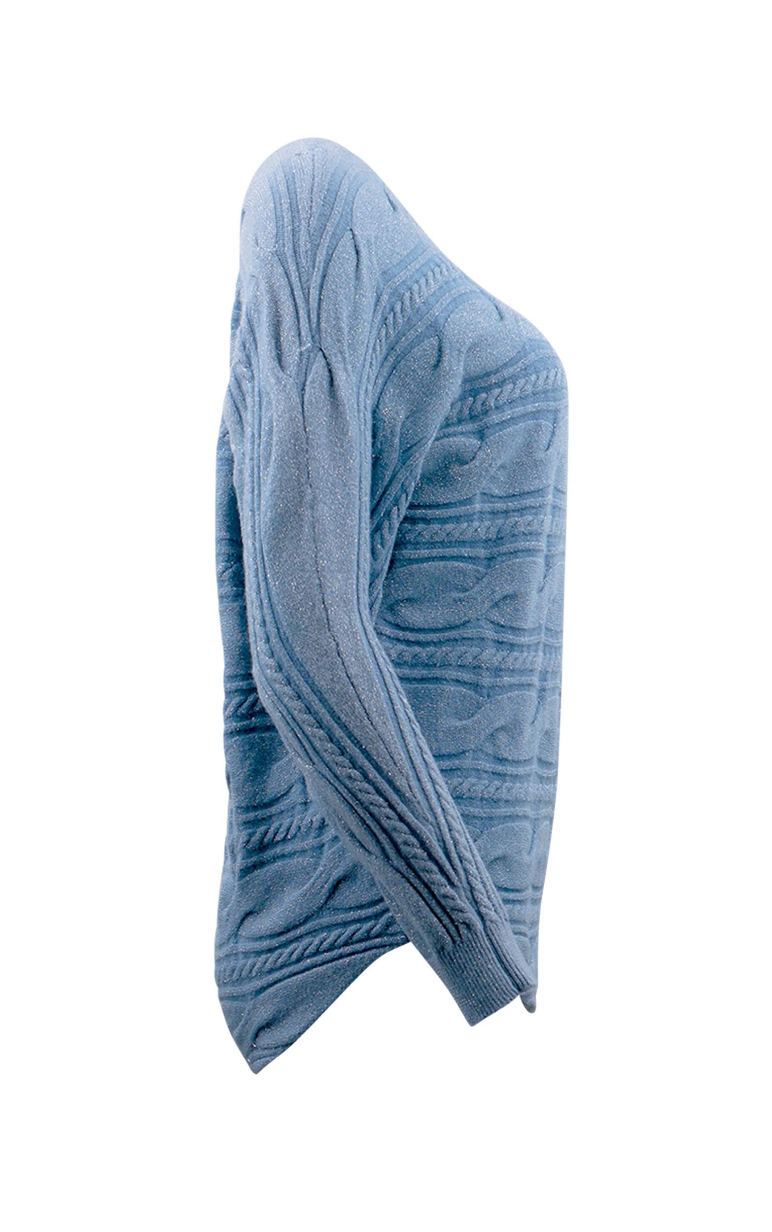Pullover mit Zopfmuster und Fledermausärmeln