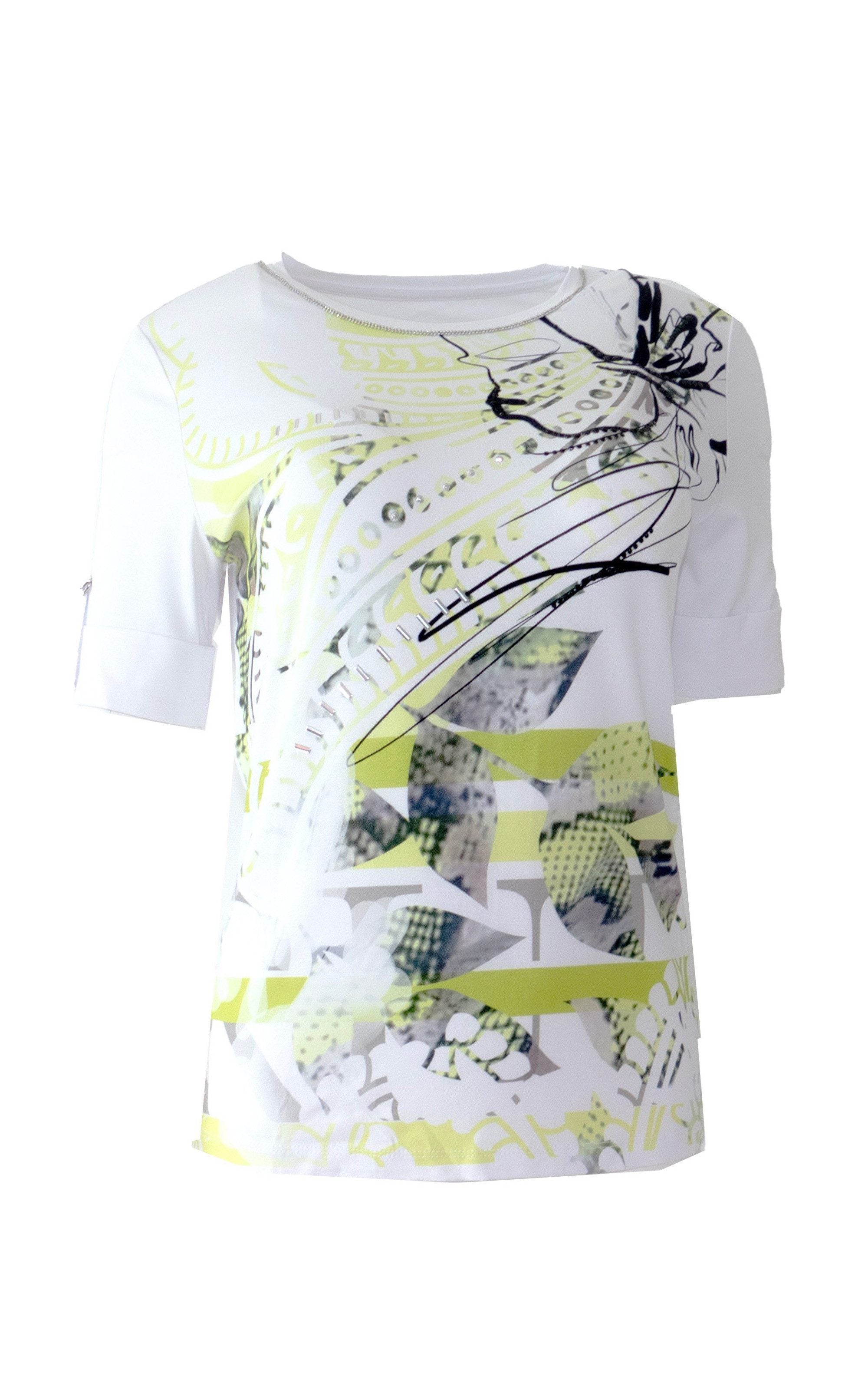 T-Shirt mit abstraktem Print