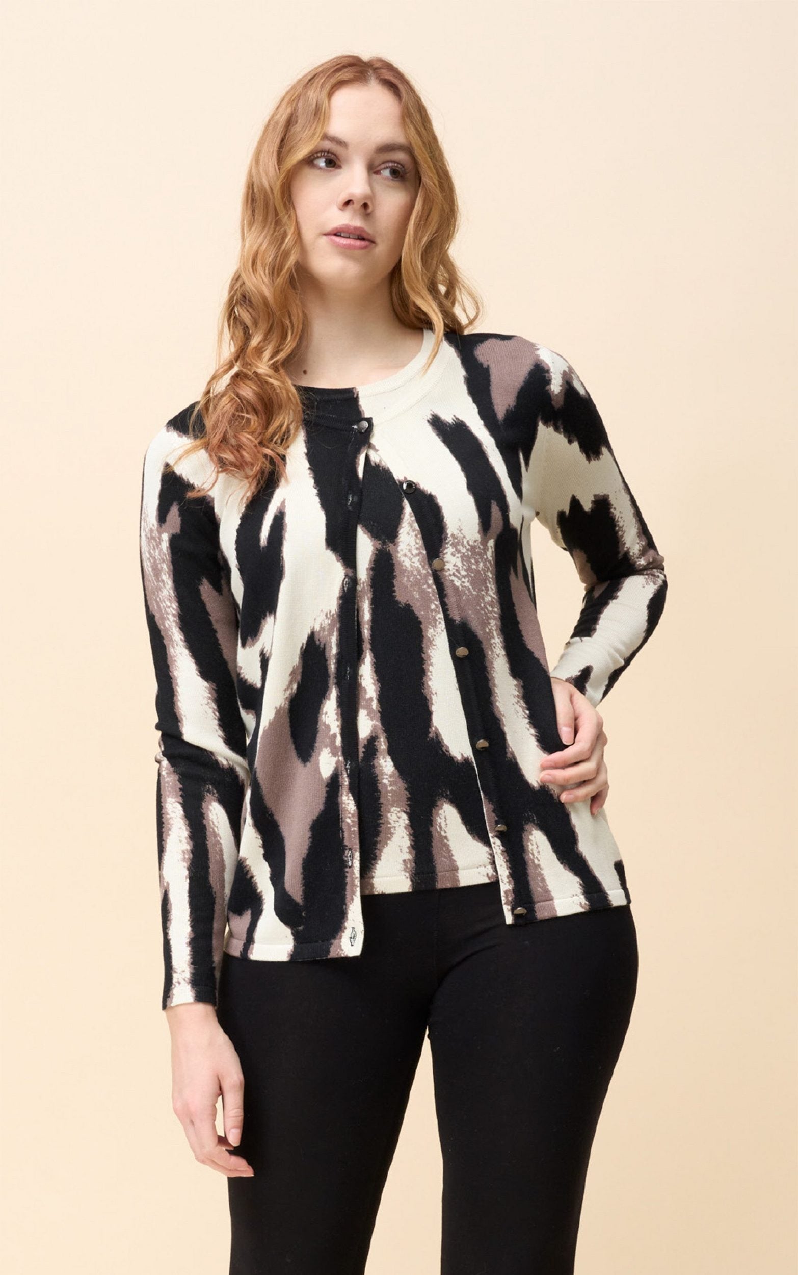 Twinset im abstrakten Animalprint