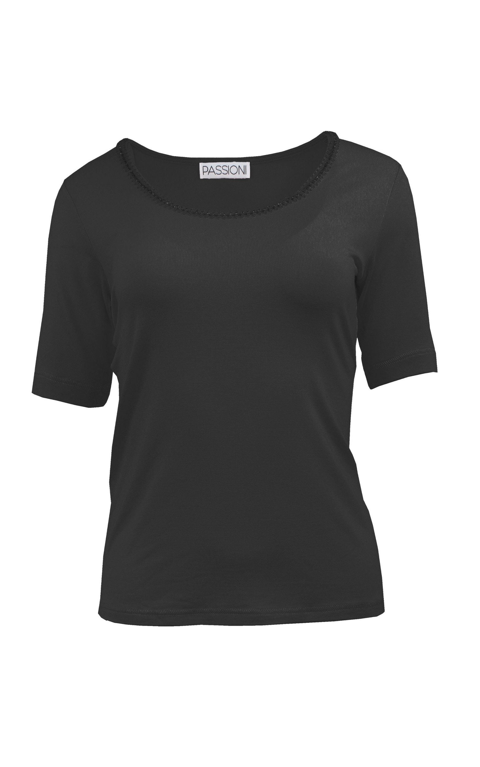 T-Shirt mit Kristalldetails