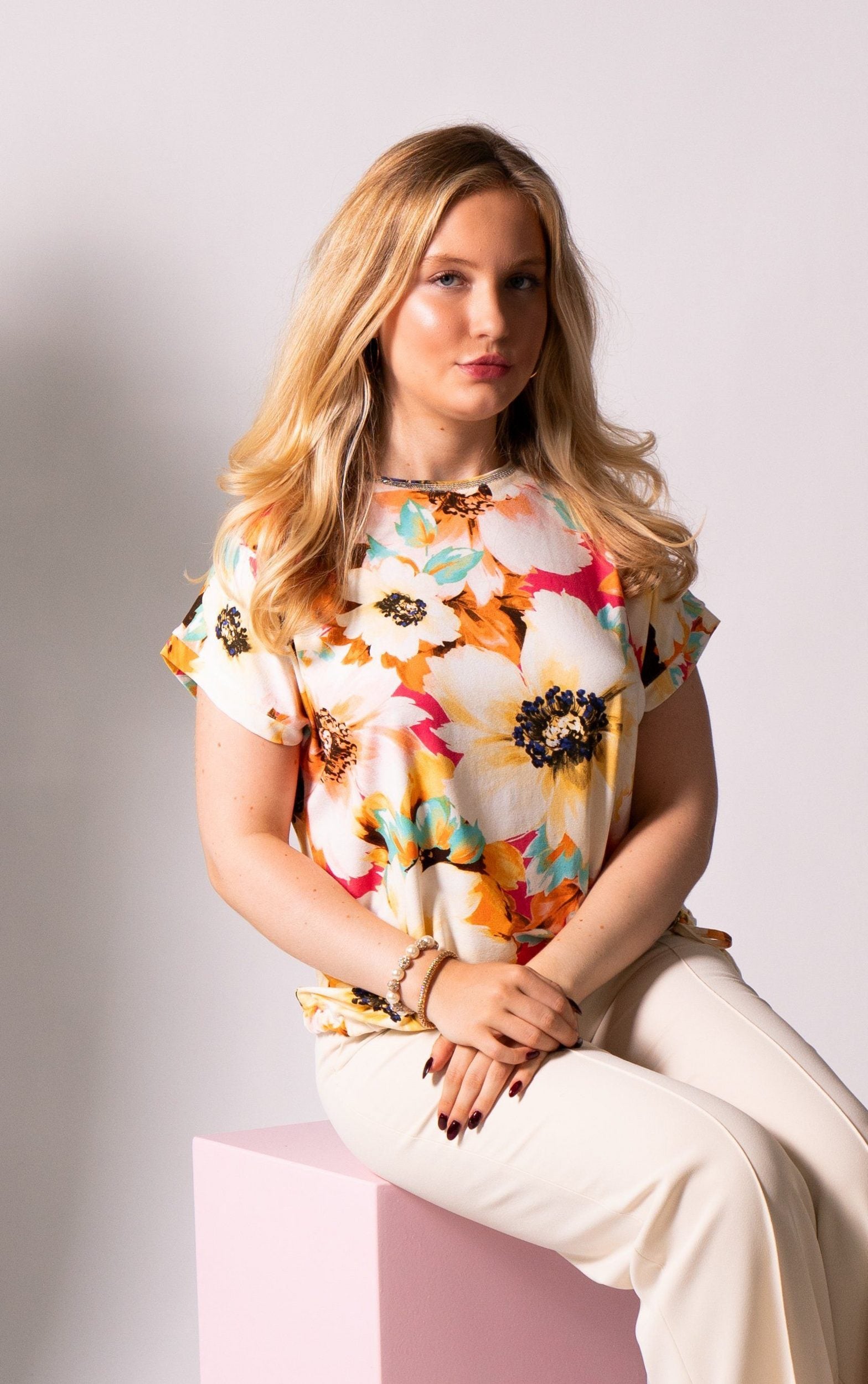 T-Shirt mit Blumenprint