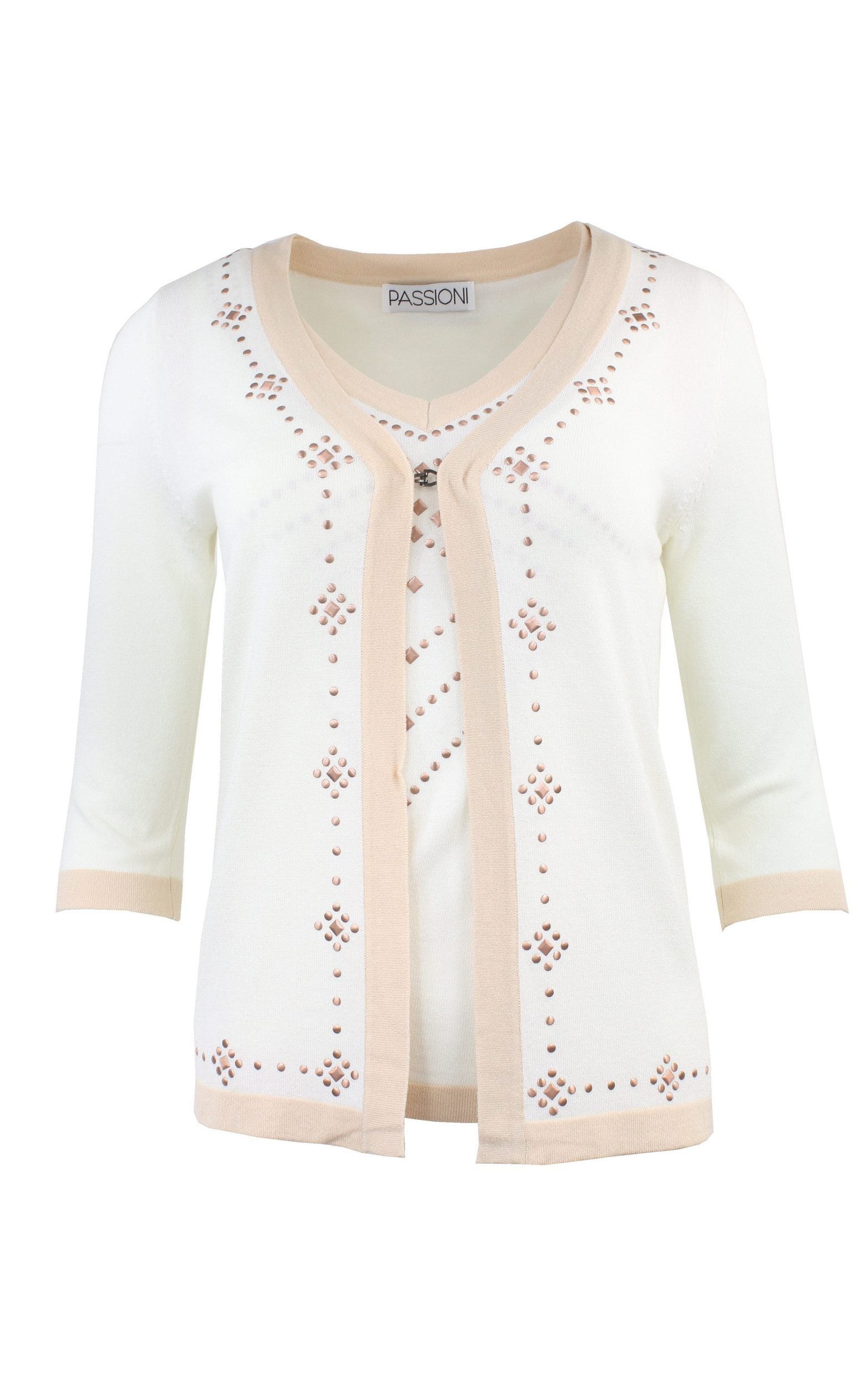 Twinset mit Strassdetails