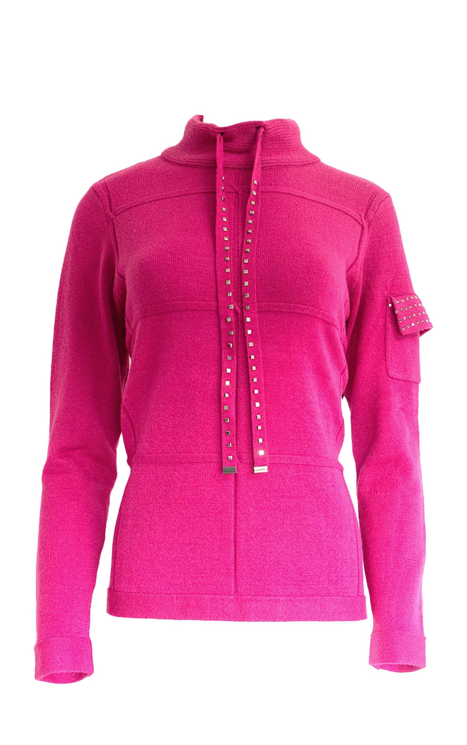 Sweatshirt mir Taschendetails und Strasssteinen