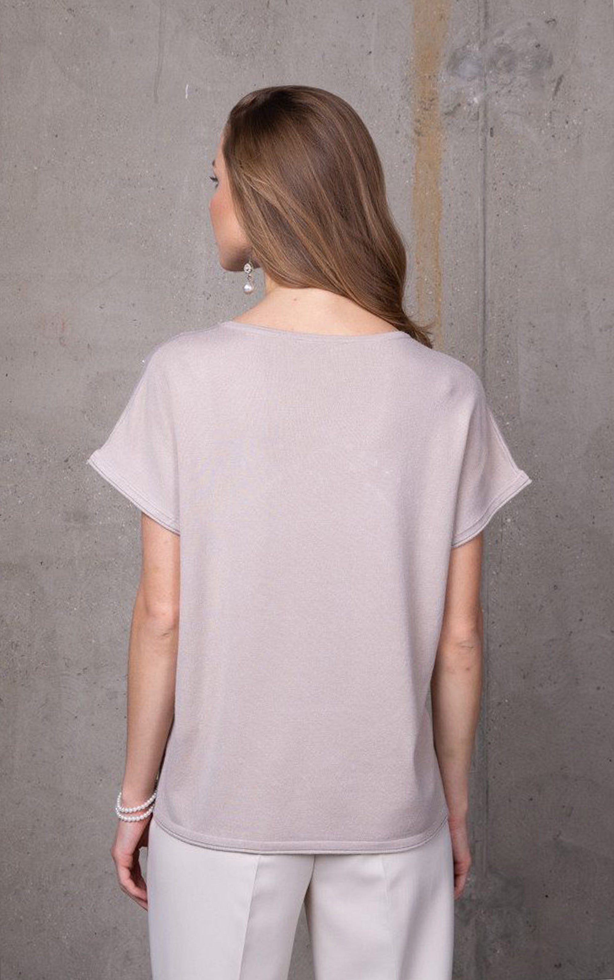 T-Shirt mit Perlen