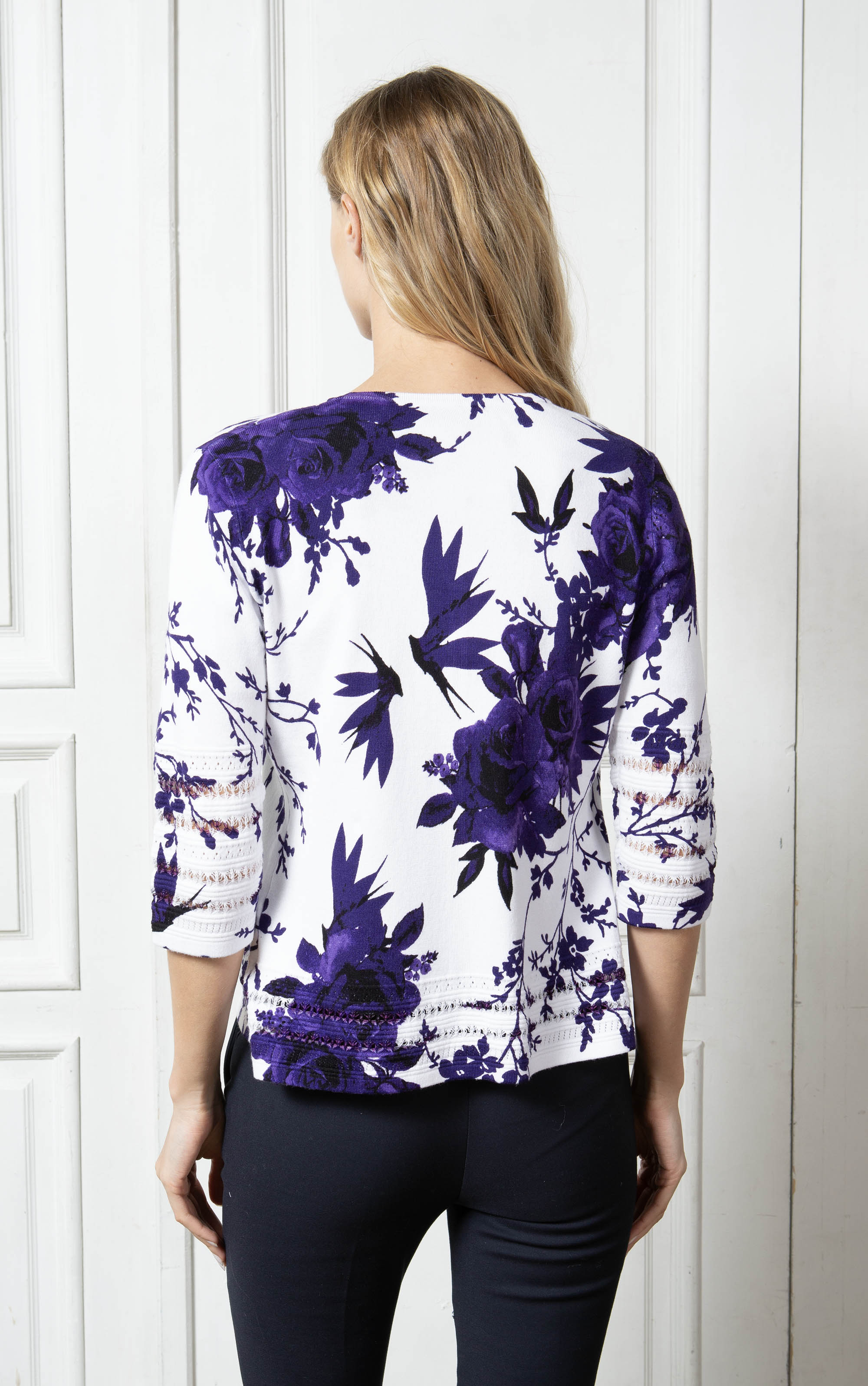 Twinset mit femininem Blumenprint