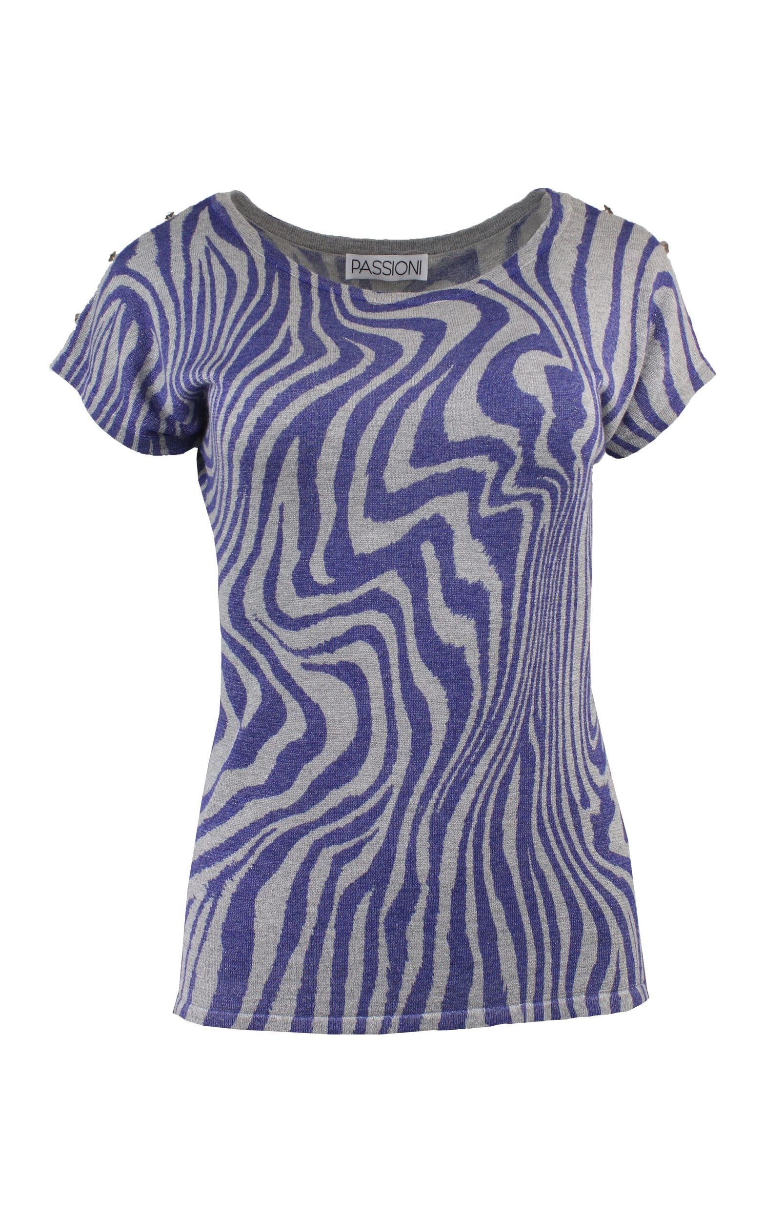 T-Shirt mit abstraktem Print