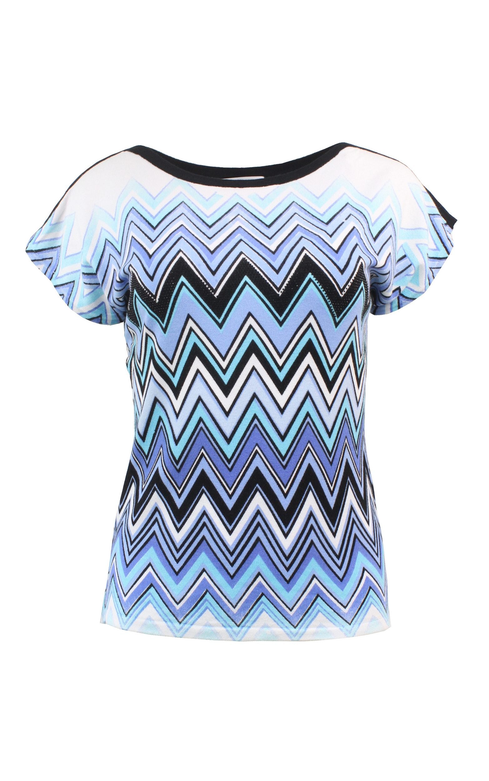 T-Shirt mit Zick-Zack-Muster
