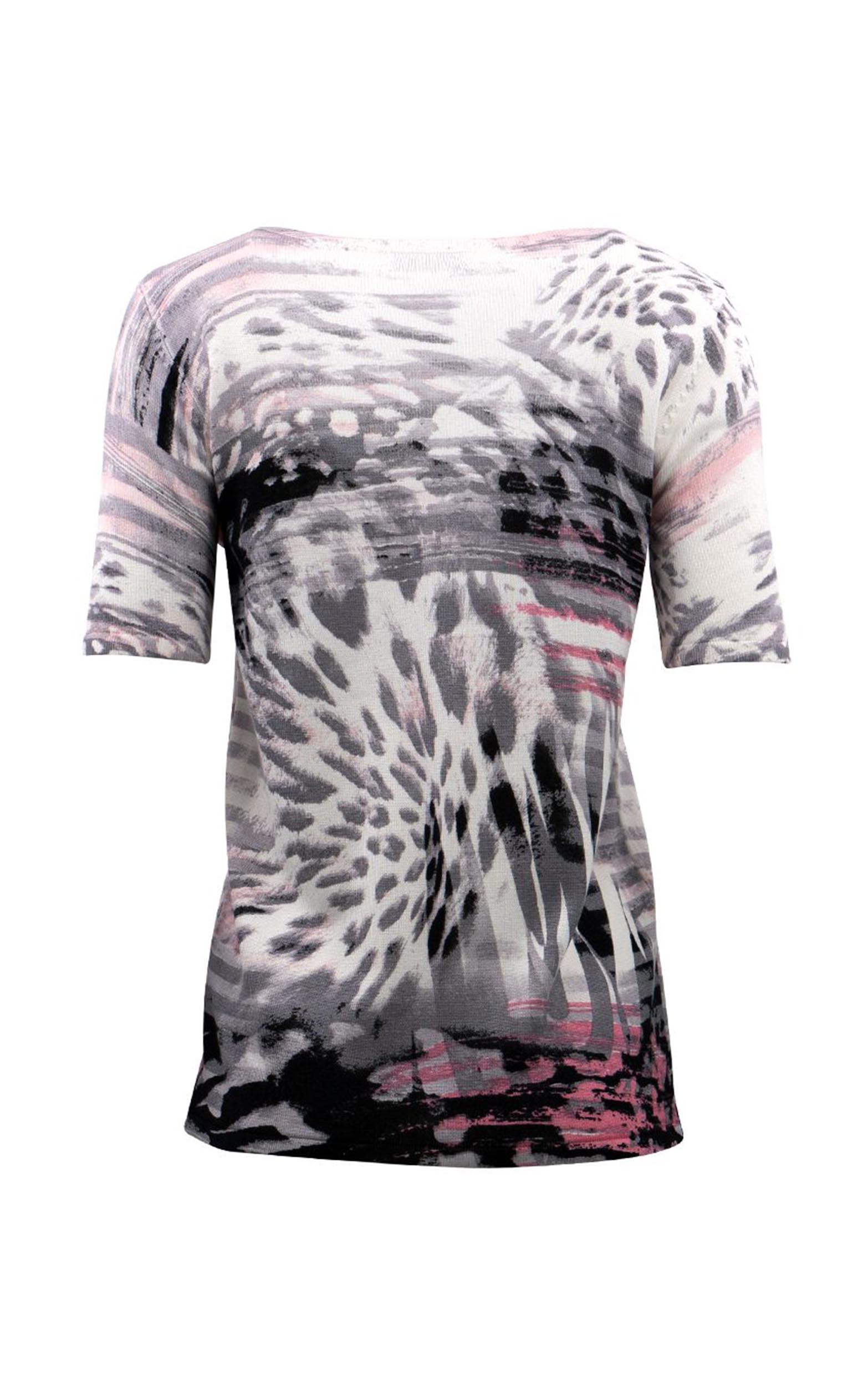 Twinset mit abstraktem Allover-Animal-Print