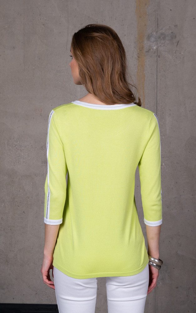 Pullover mit Streifendetails und Glitzer