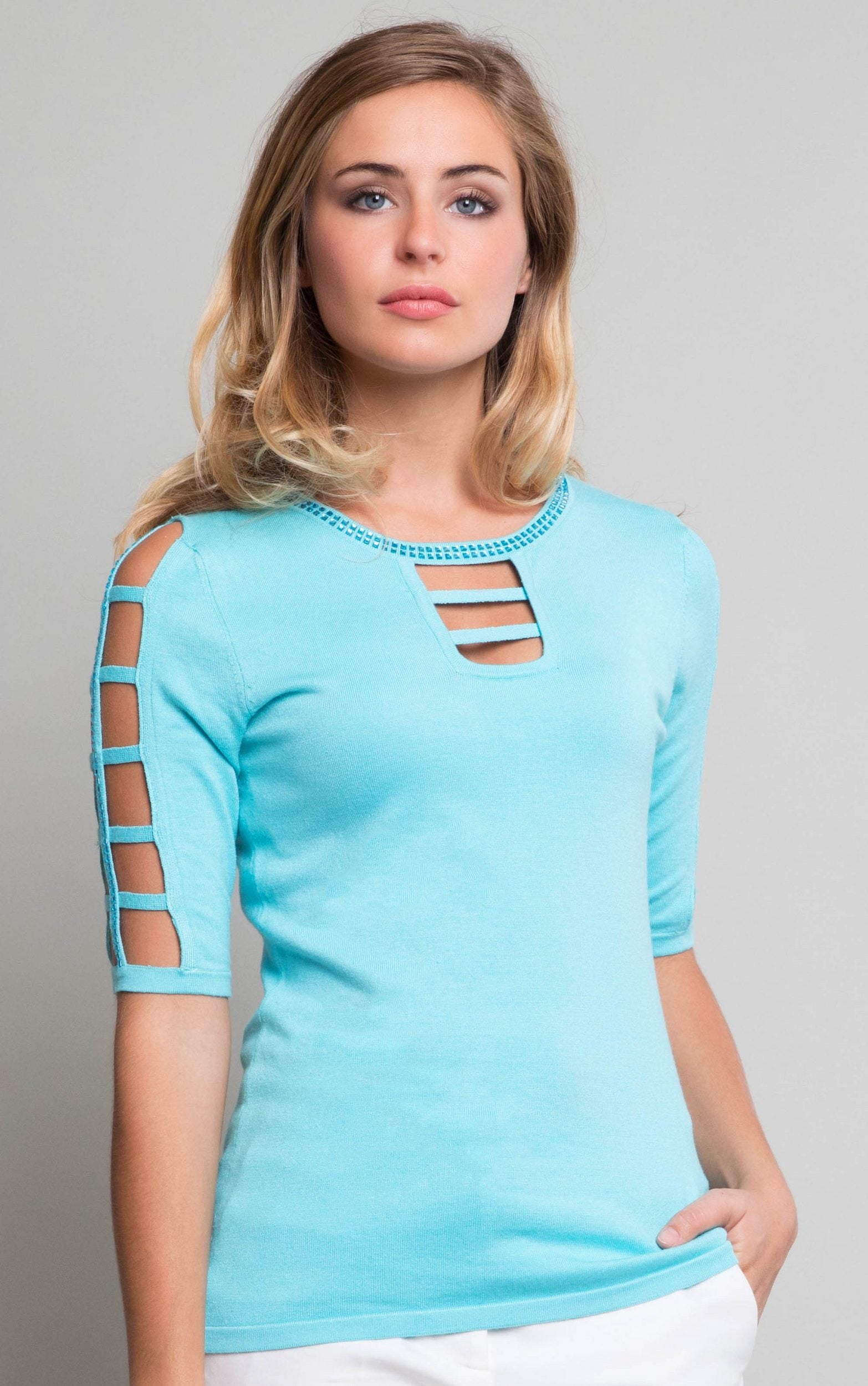 Shirt mit Strassdetails